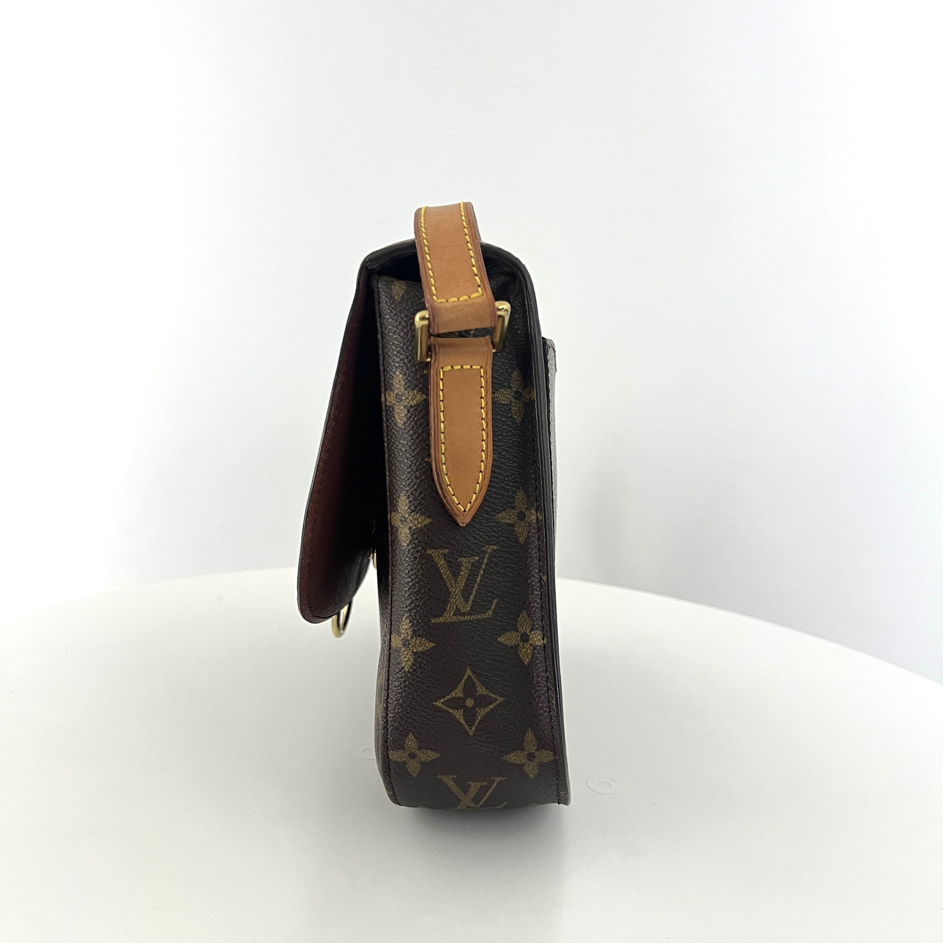 Sac à main LOUIS VUITTON Saint Cloud GM toile et cuir marron