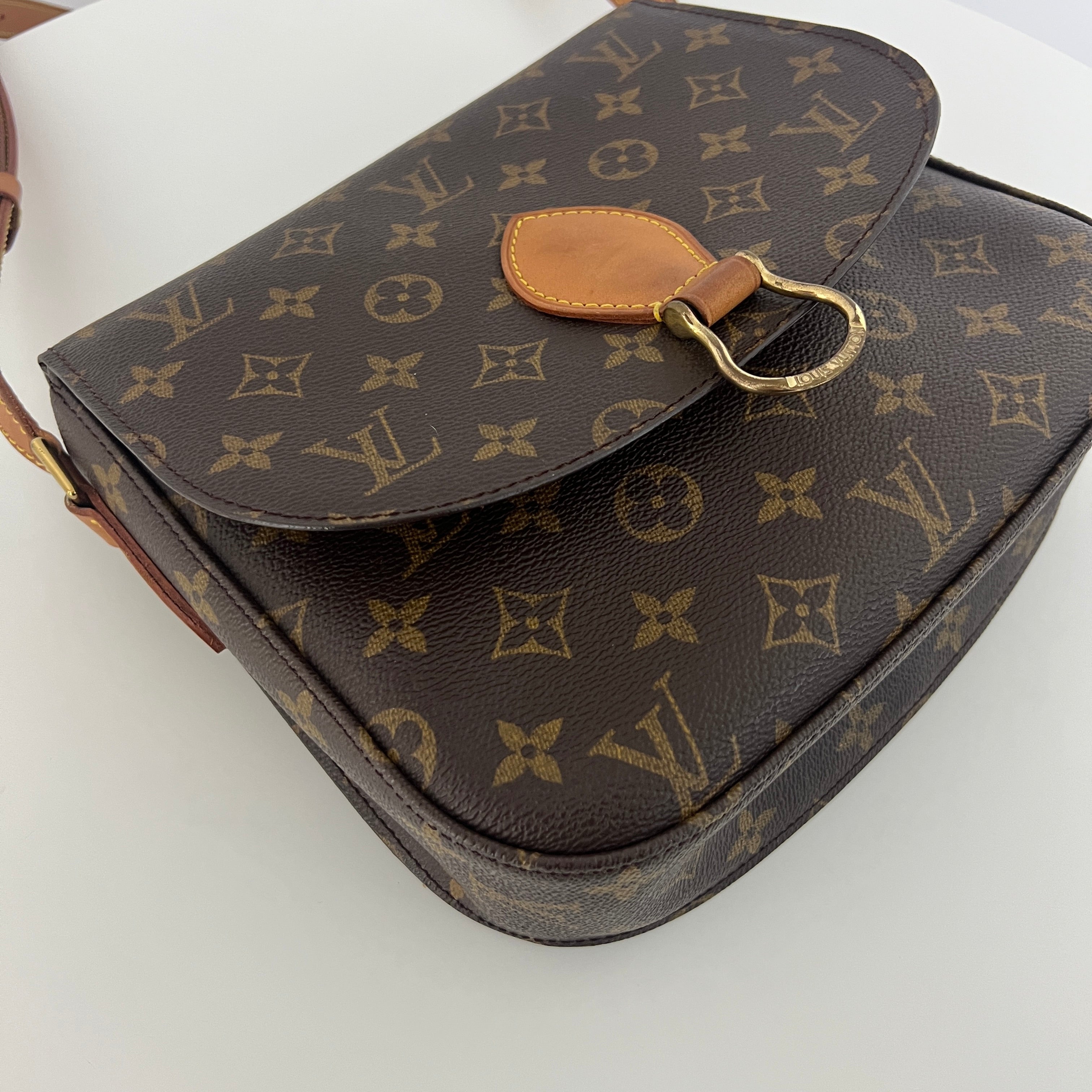 Sac à main LOUIS VUITTON Saint Cloud GM toile et cuir marron
