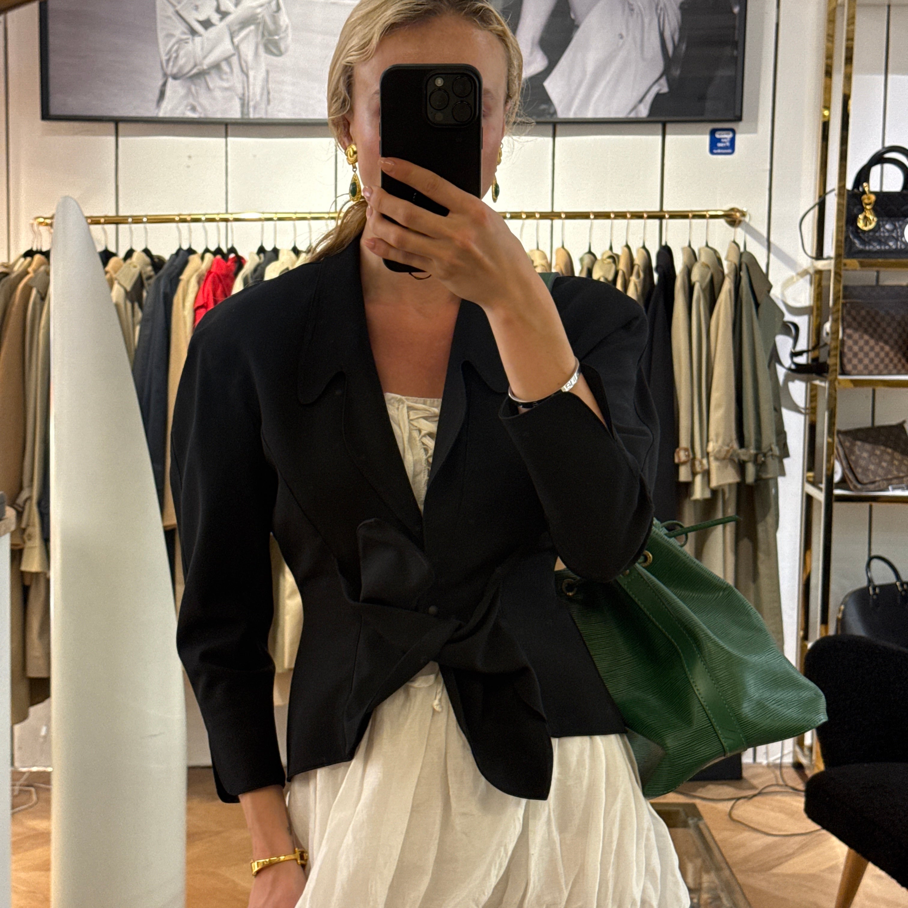 Veste MUGLER XXS Laine Noir