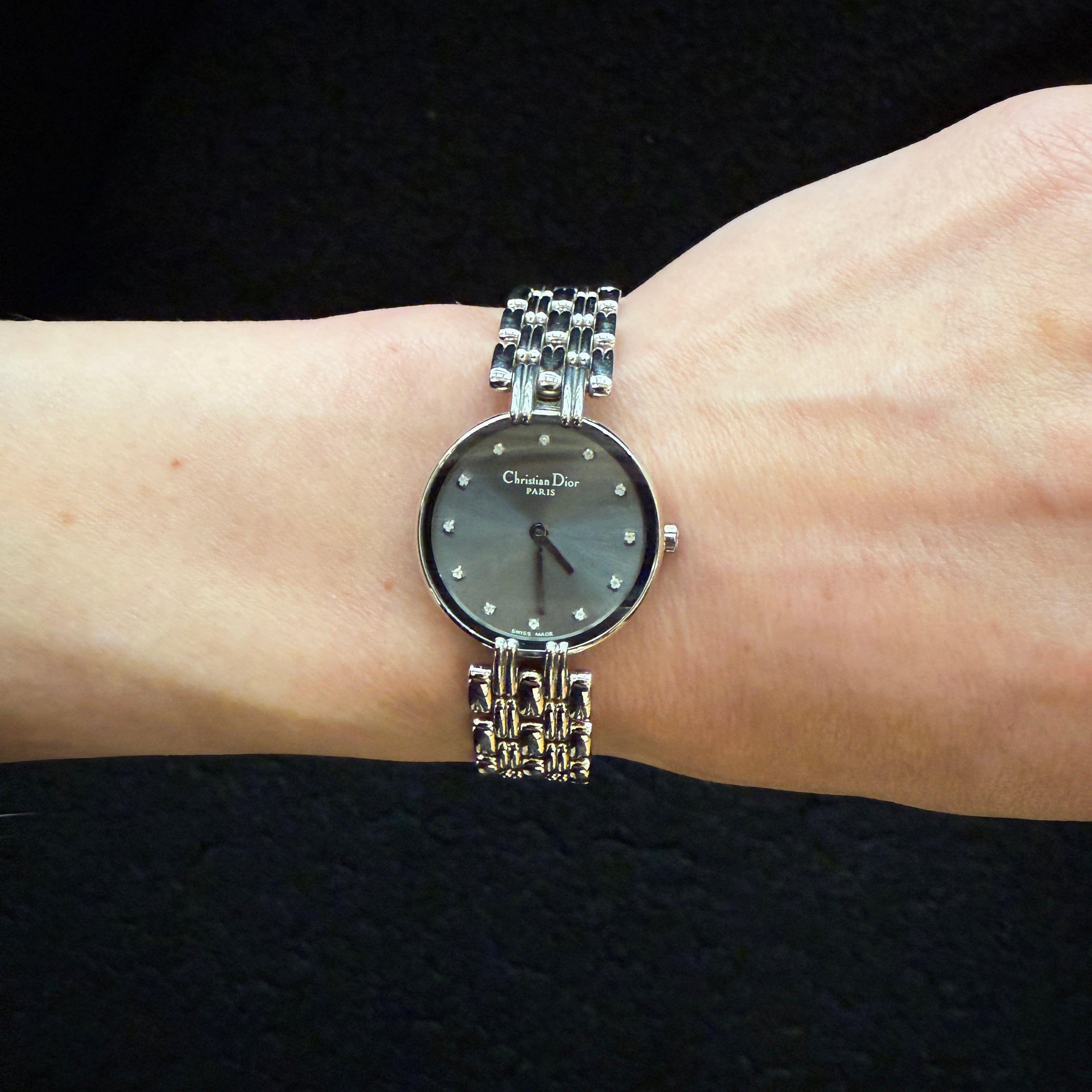 Montre DIOR Bagheera acier argenté