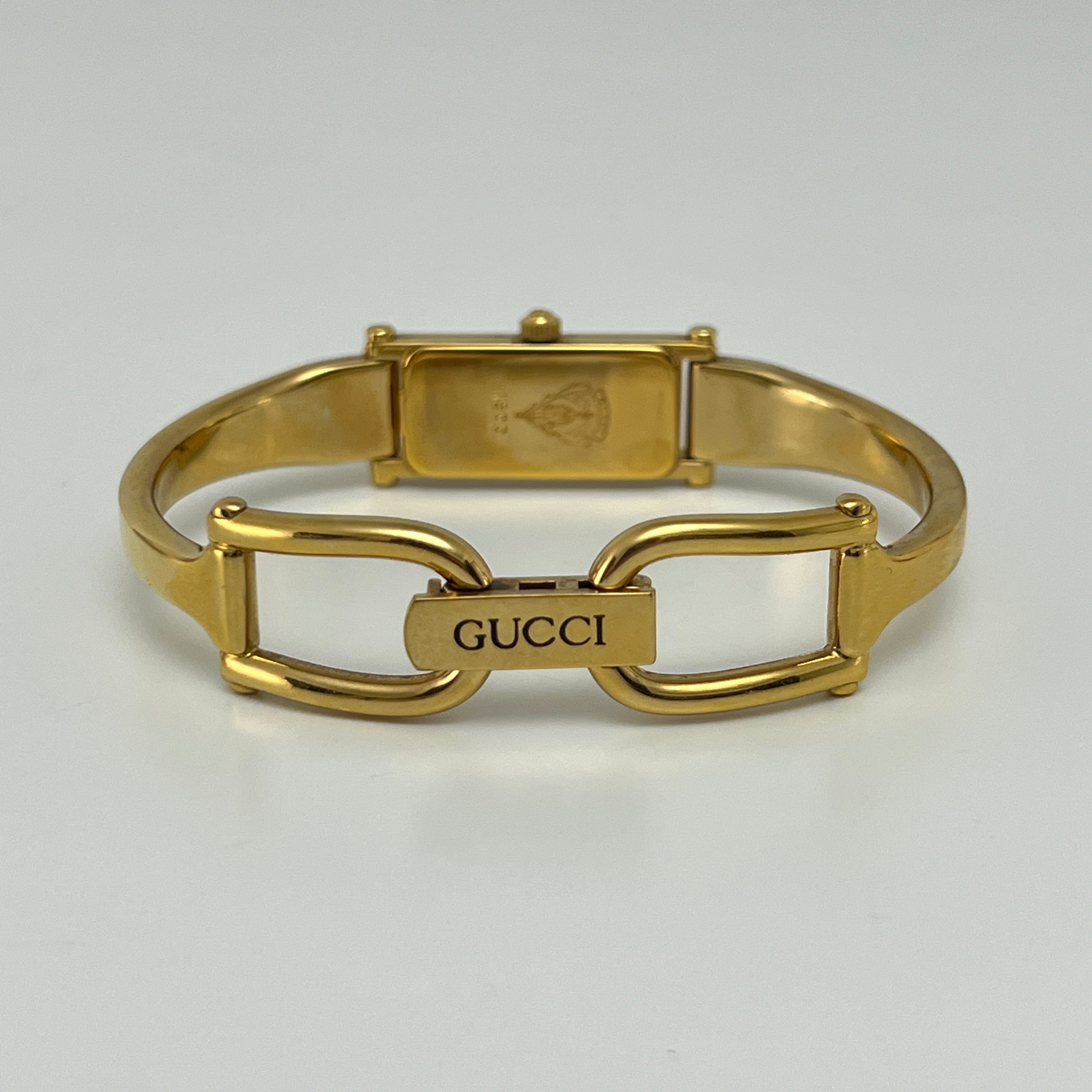 Montre GUCCI 1500 plaquée or dorée