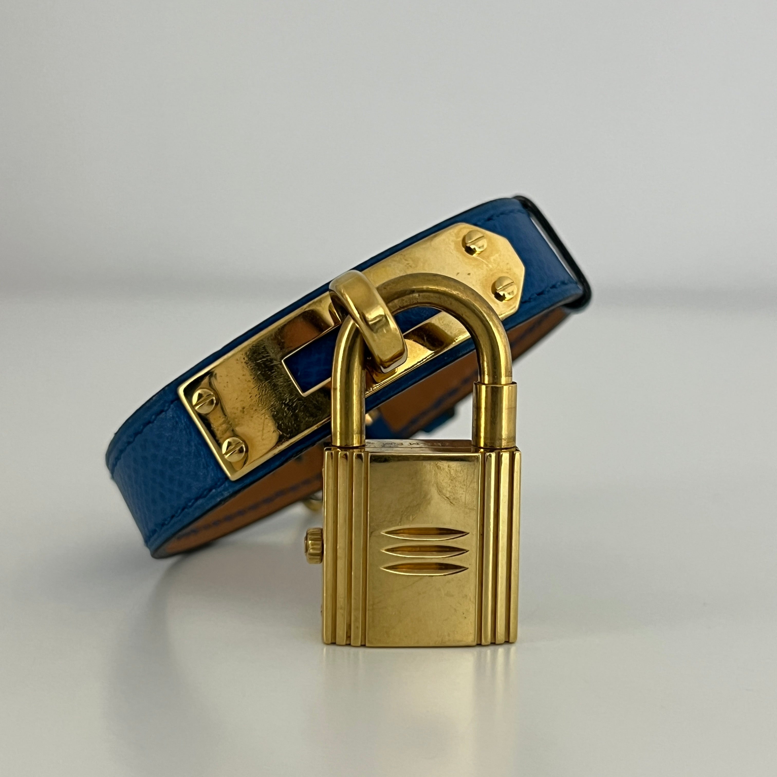 Montre HERMÈS Kelly plaquée or dorée