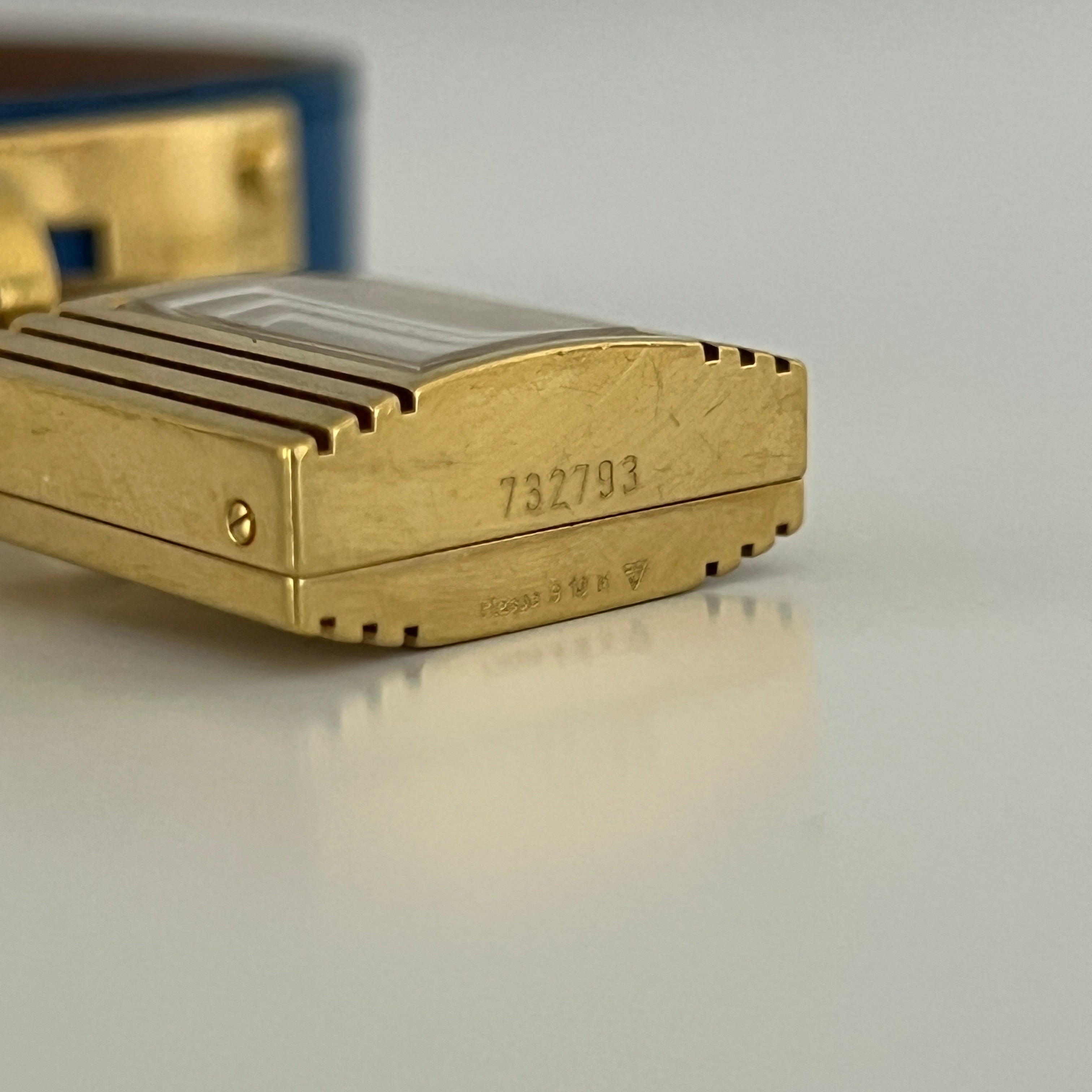 Montre HERMÈS Kelly plaquée or dorée