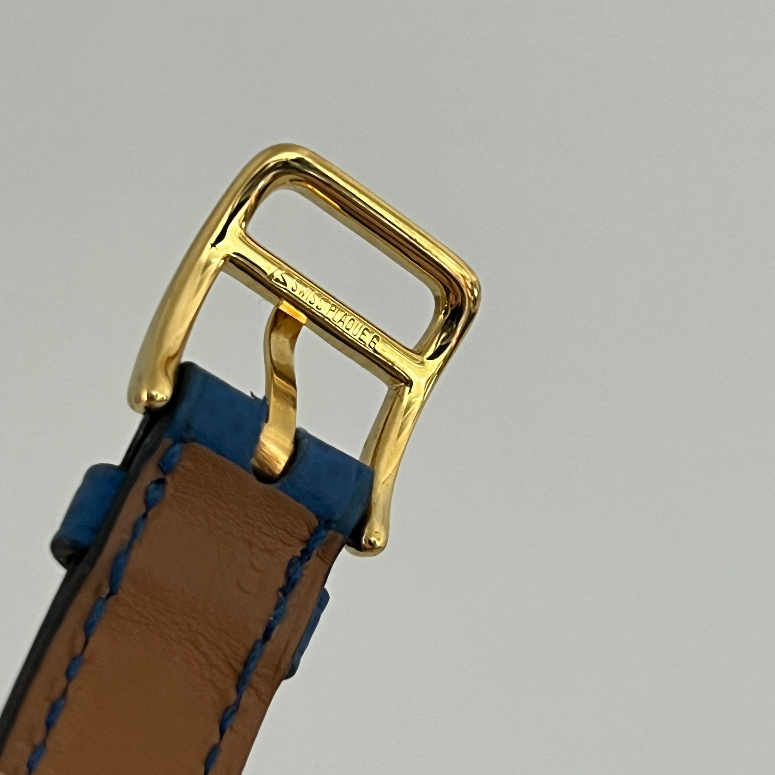 Montre HERMÈS Kelly plaquée or dorée
