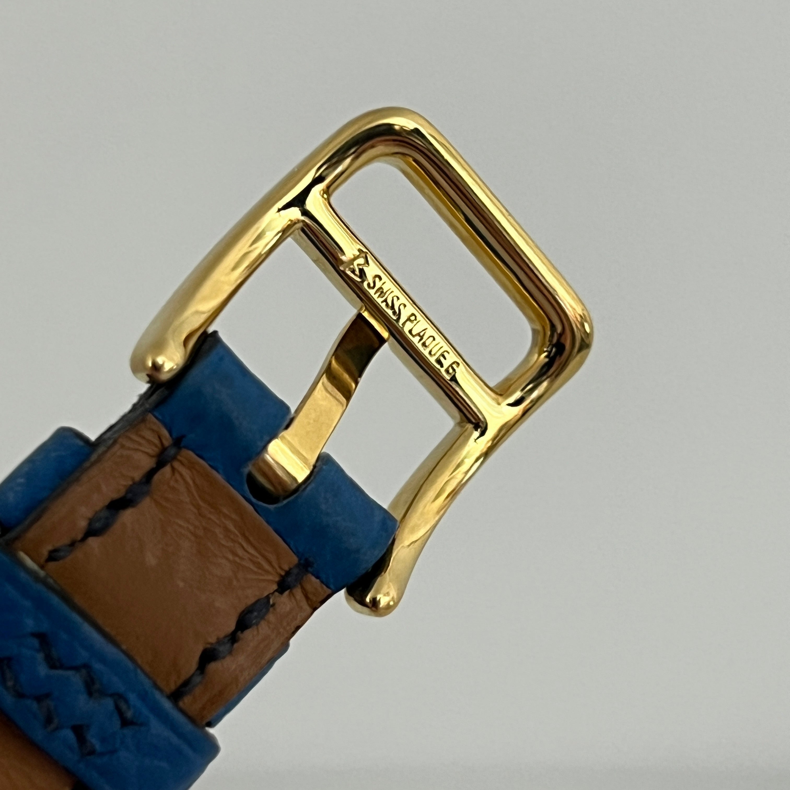 Montre HERMÈS Kelly plaquée or dorée