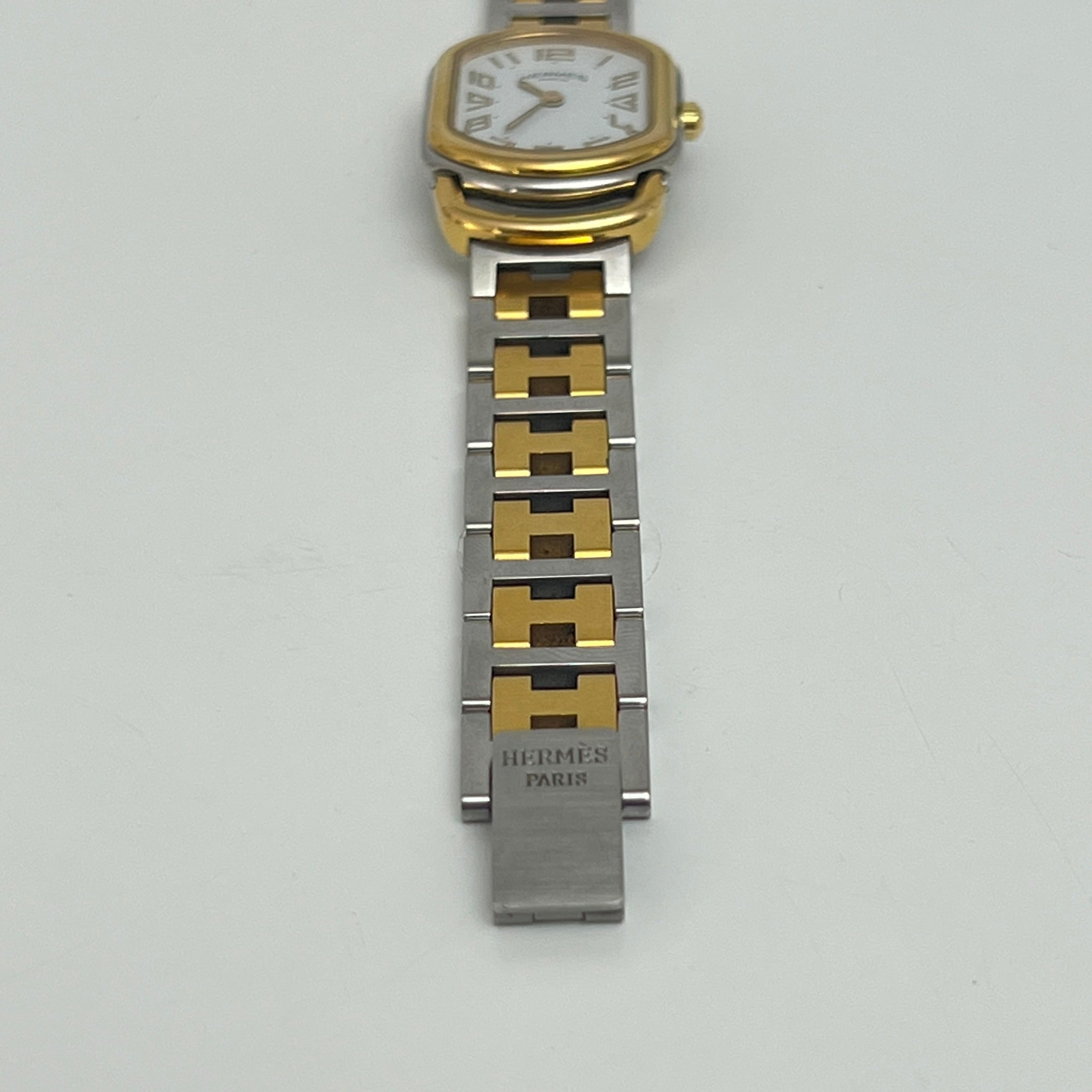 Montre HERMÈS Rallye, Petit modèle, acier bicolore