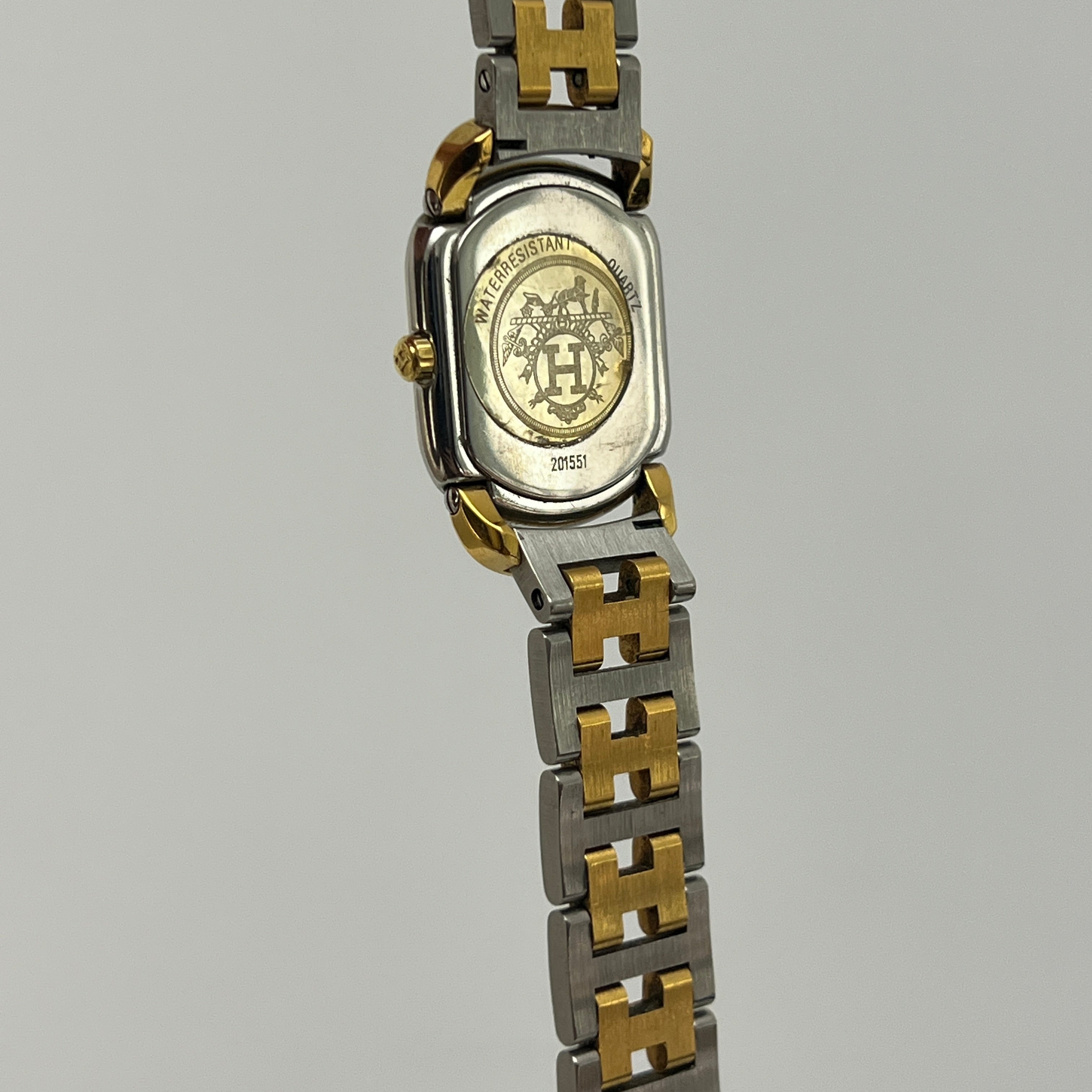 Montre HERMÈS Rallye, Petit modèle, acier bicolore