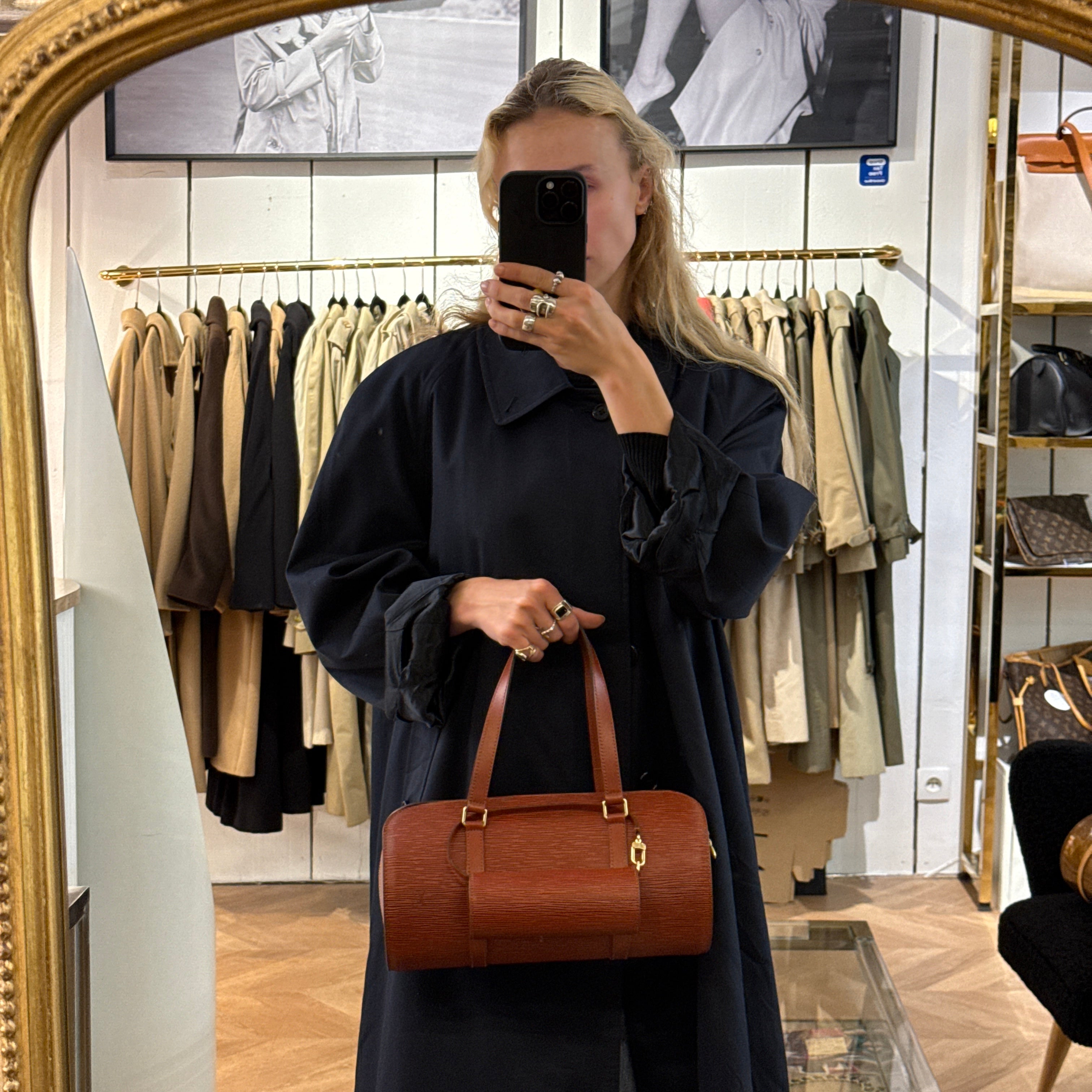 LOUIS VUITTON Soufflot bag in brown Epi leather
