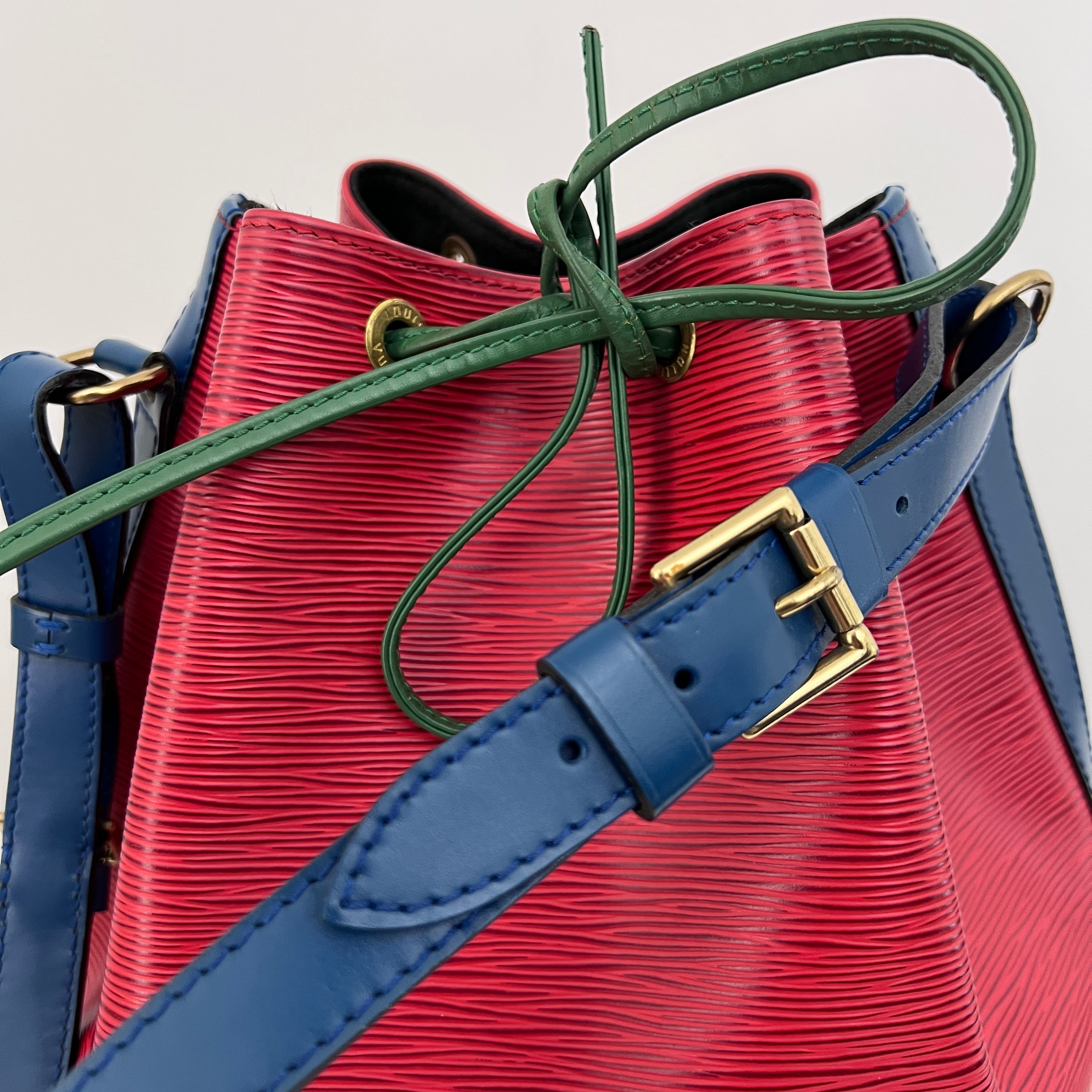 Sac LOUIS VUITTON Noé Grand cuir épi tricolore