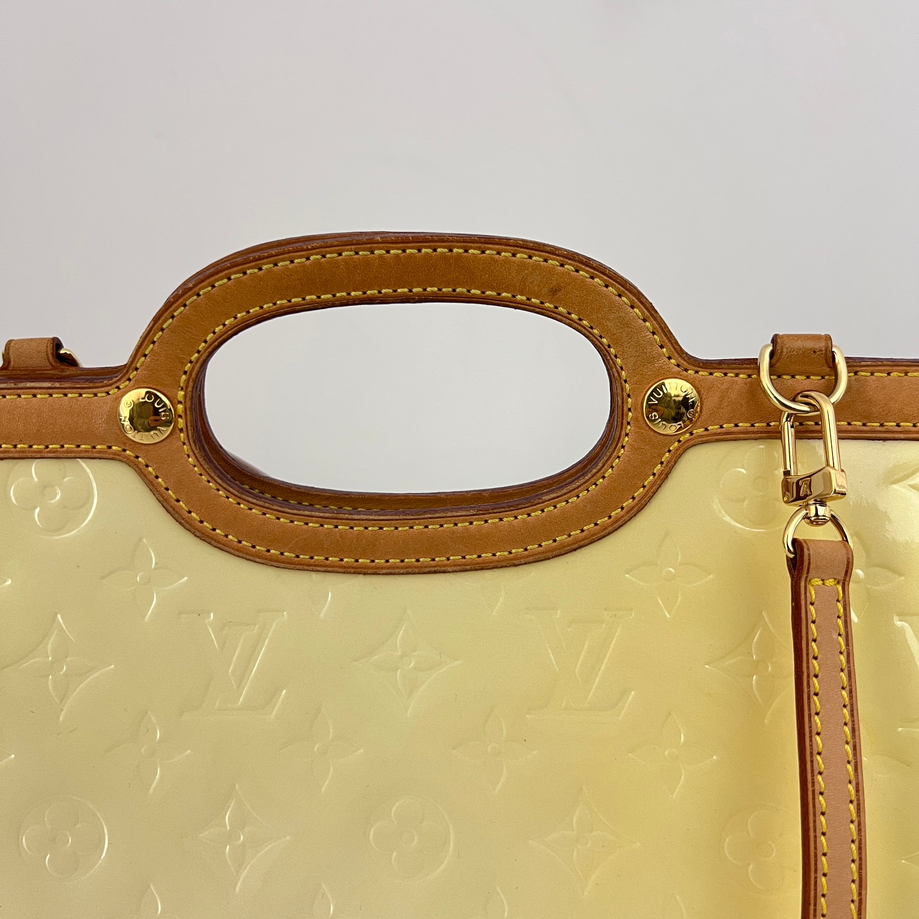 Sac LOUIS VUITTON Roxbury cuir verni perle