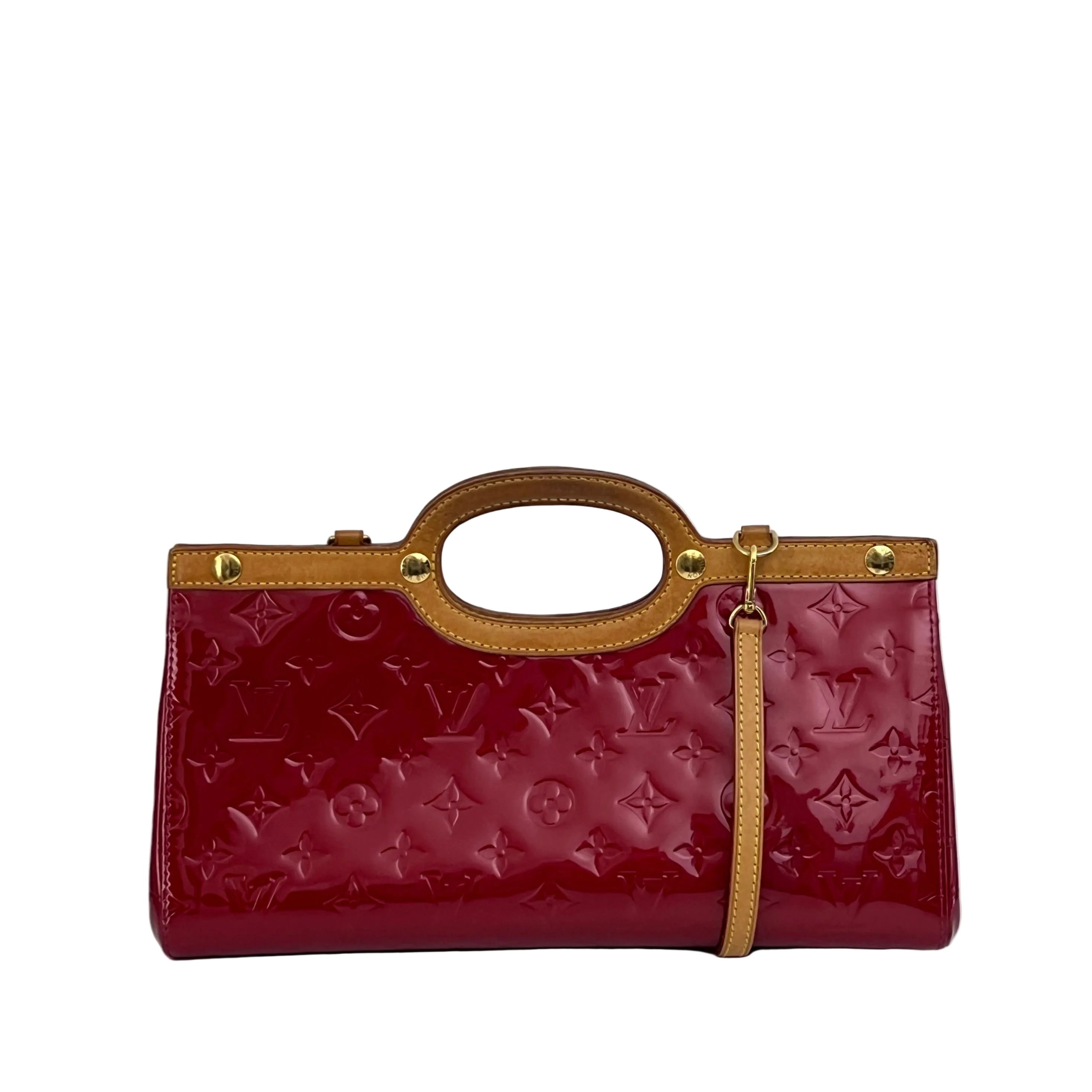 Sac LOUIS VUITTON Roxbury cuir verni rouge