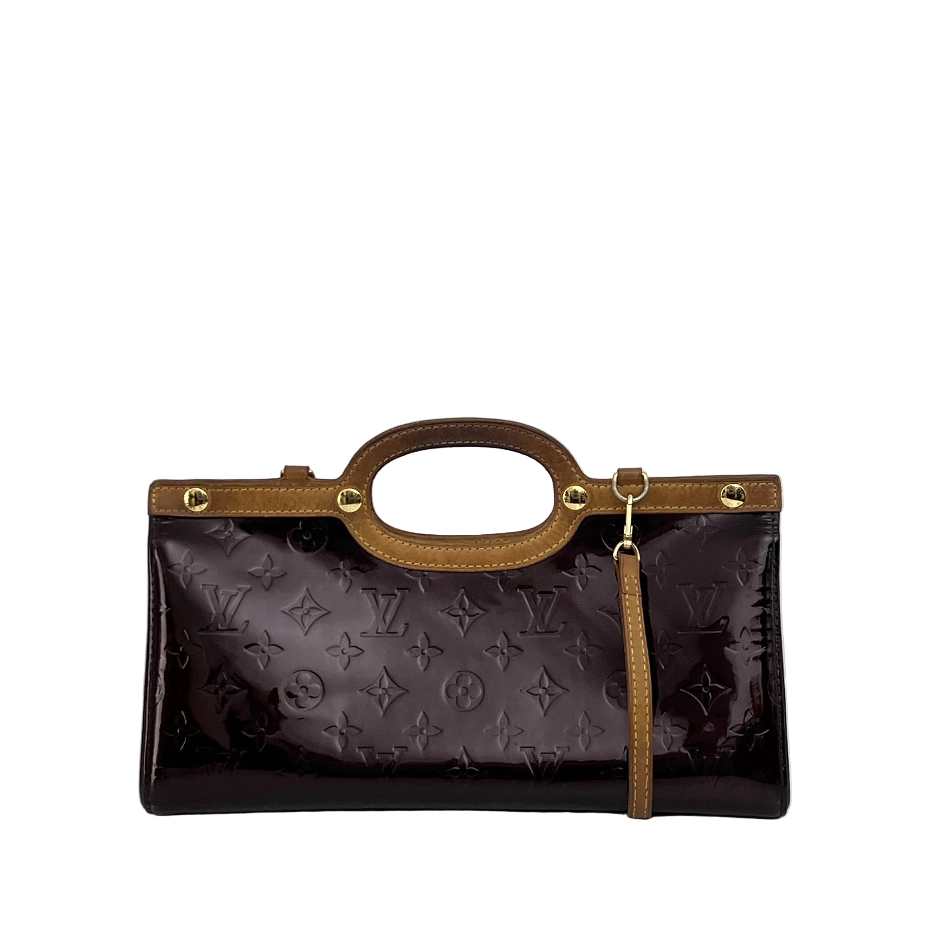 Sac LOUIS VUITTON Roxbury cuir verni violet