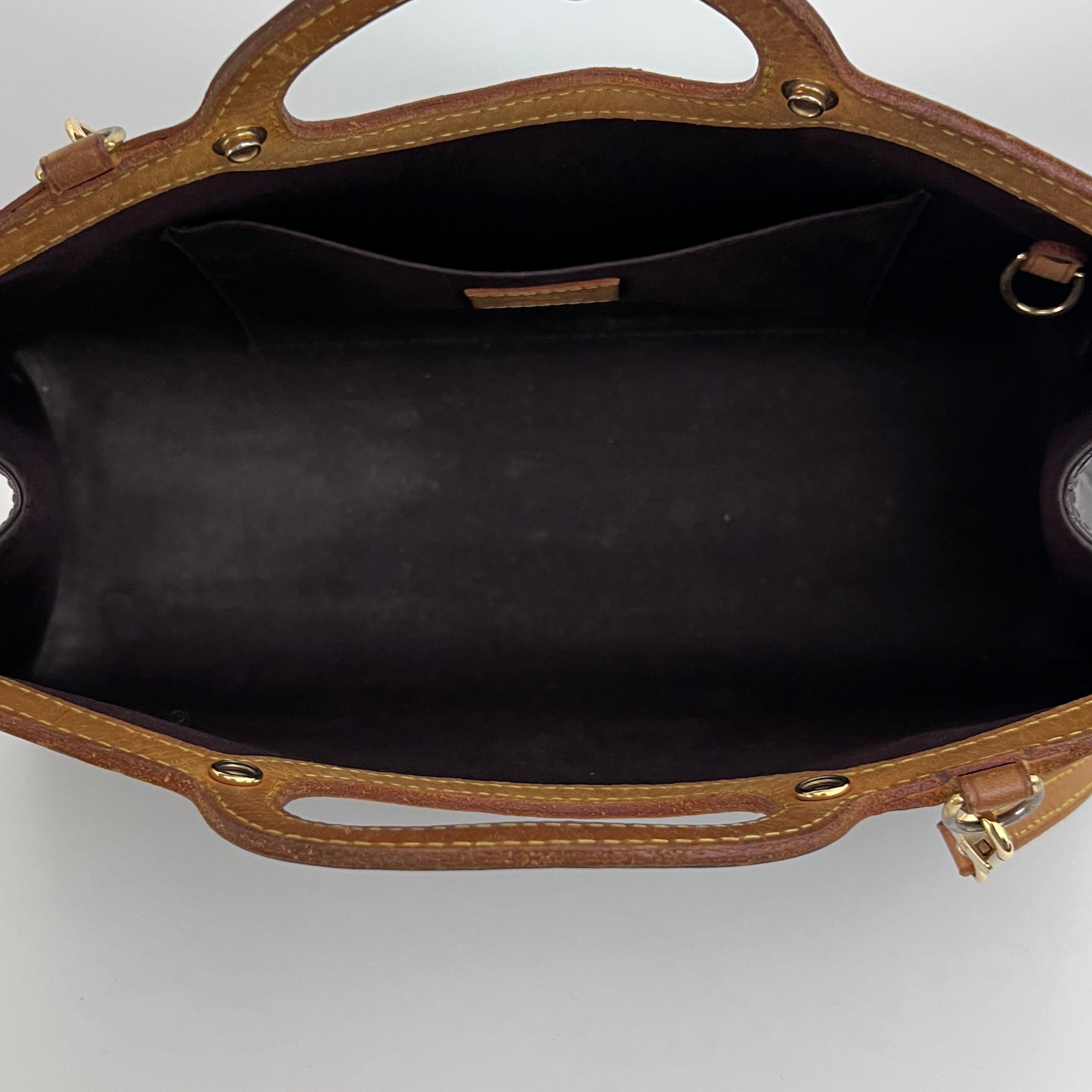 Sac LOUIS VUITTON Roxbury cuir verni violet