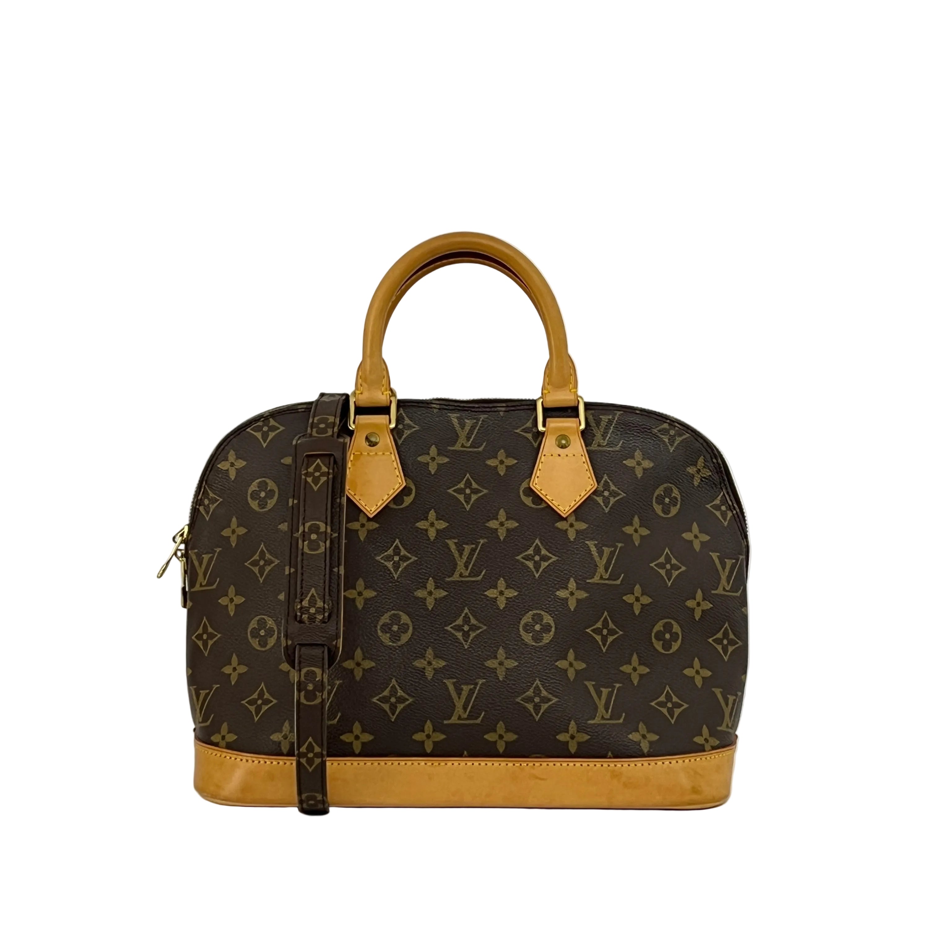 Sac à main LOUIS VUITTON Alma PM toile et cuir marron