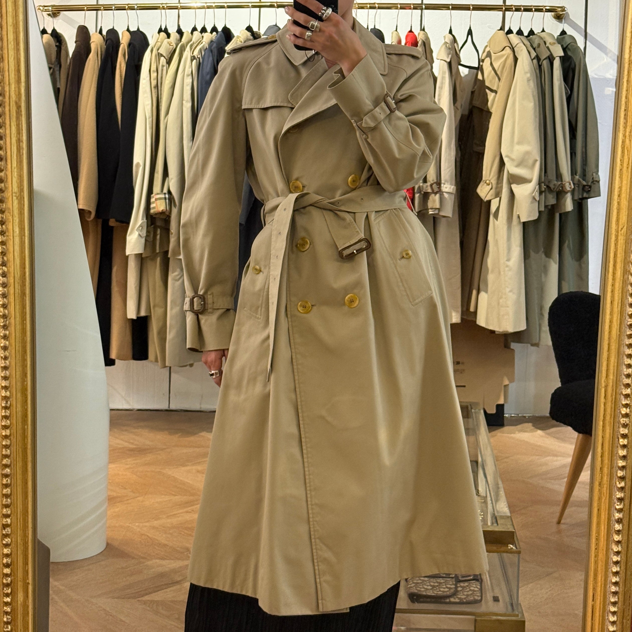 Trench BURBERRY S coton beige