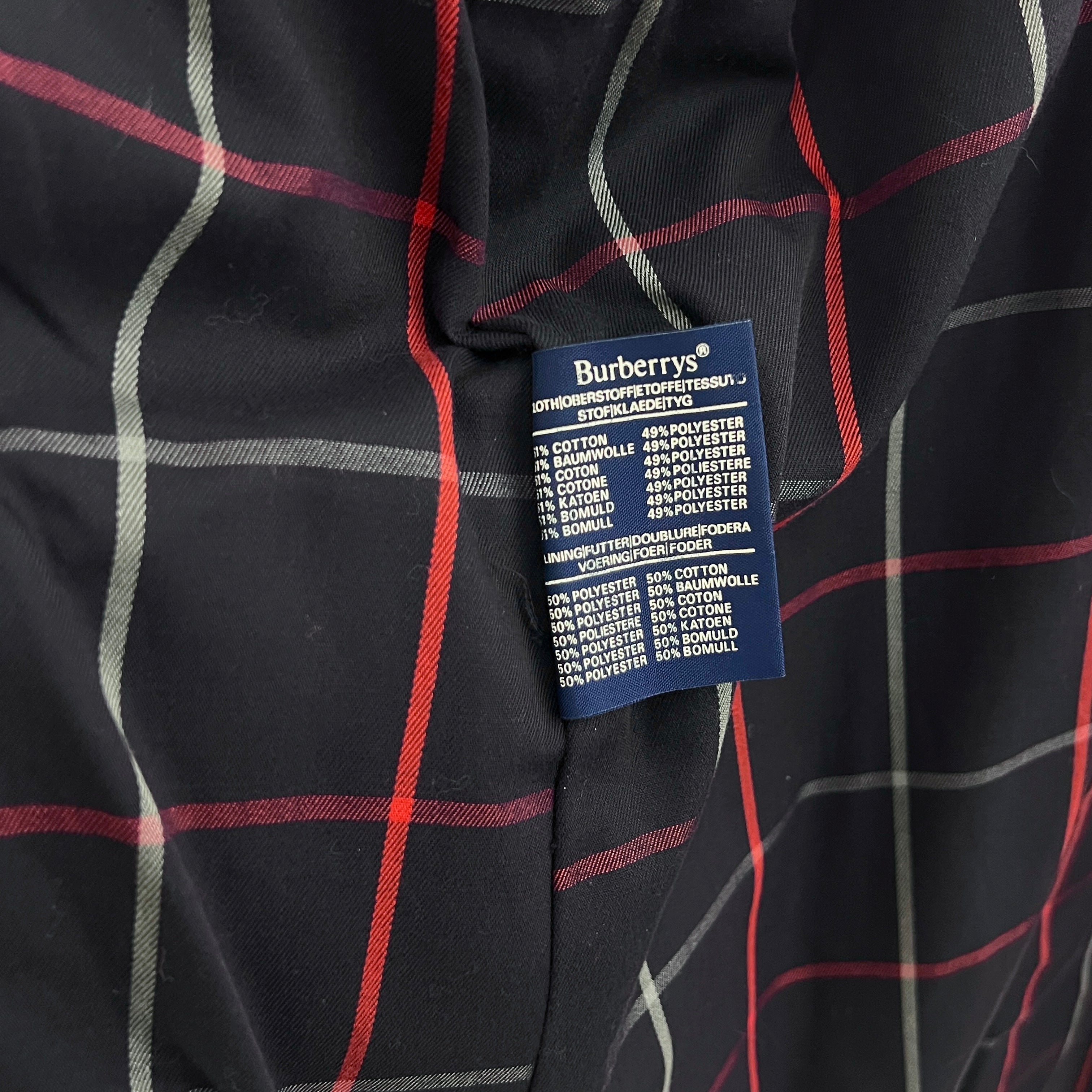 Trench BURBERRY L coton rouge