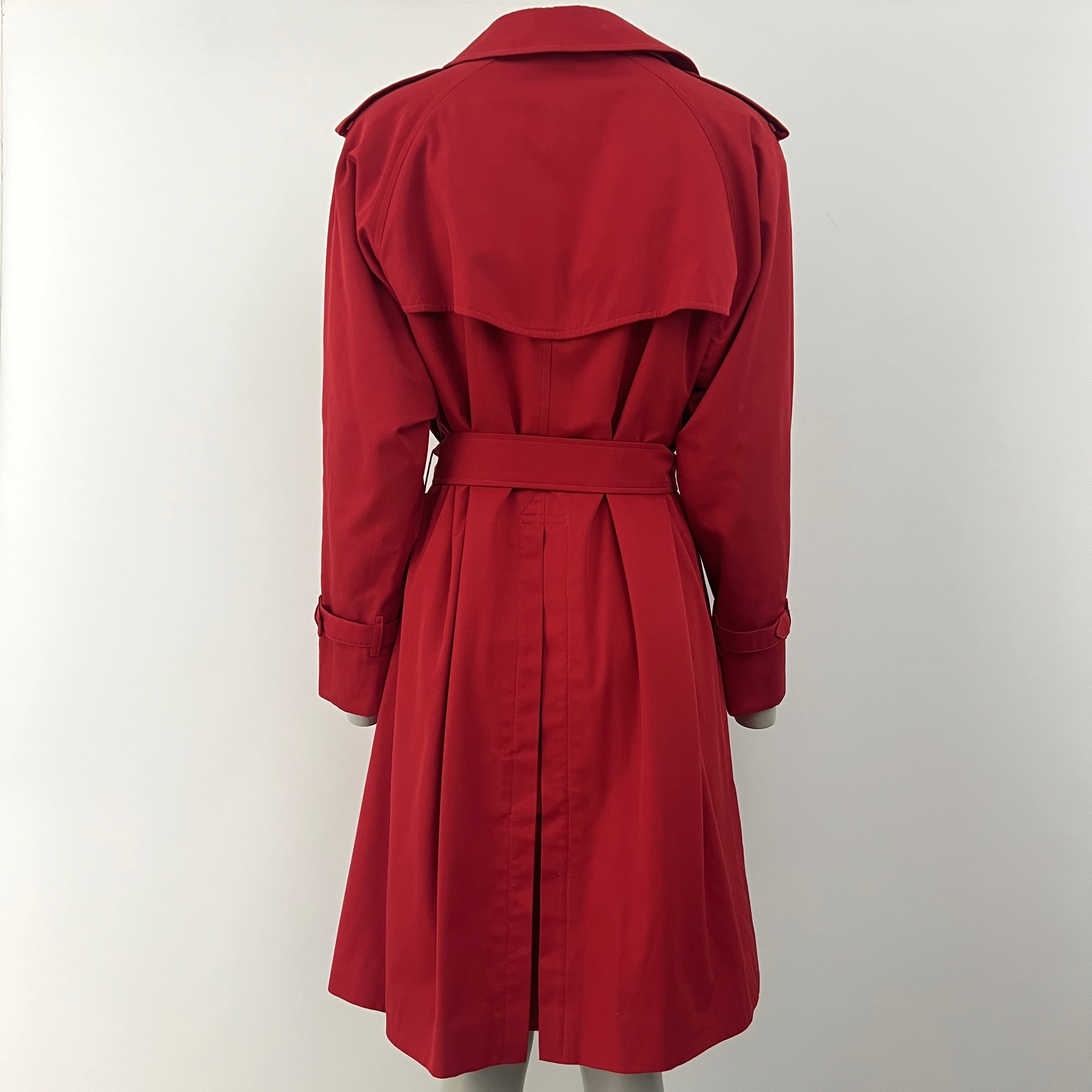 Trench BURBERRY L coton rouge