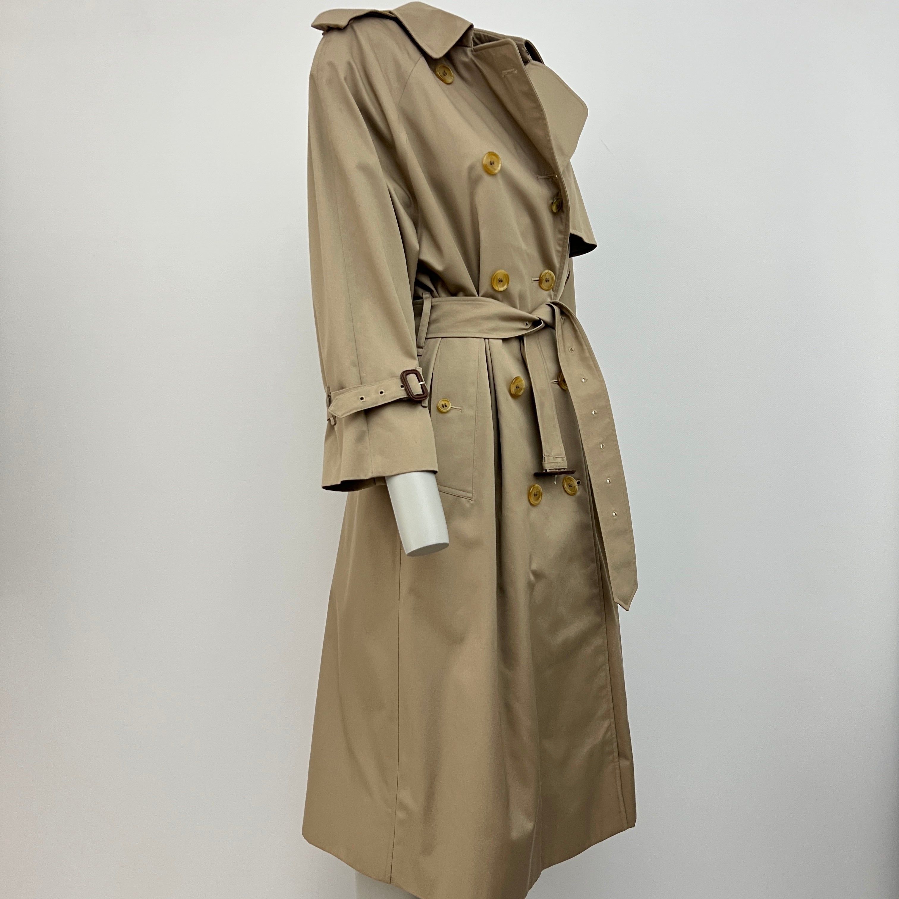 Trench BURBERRY L coton beige