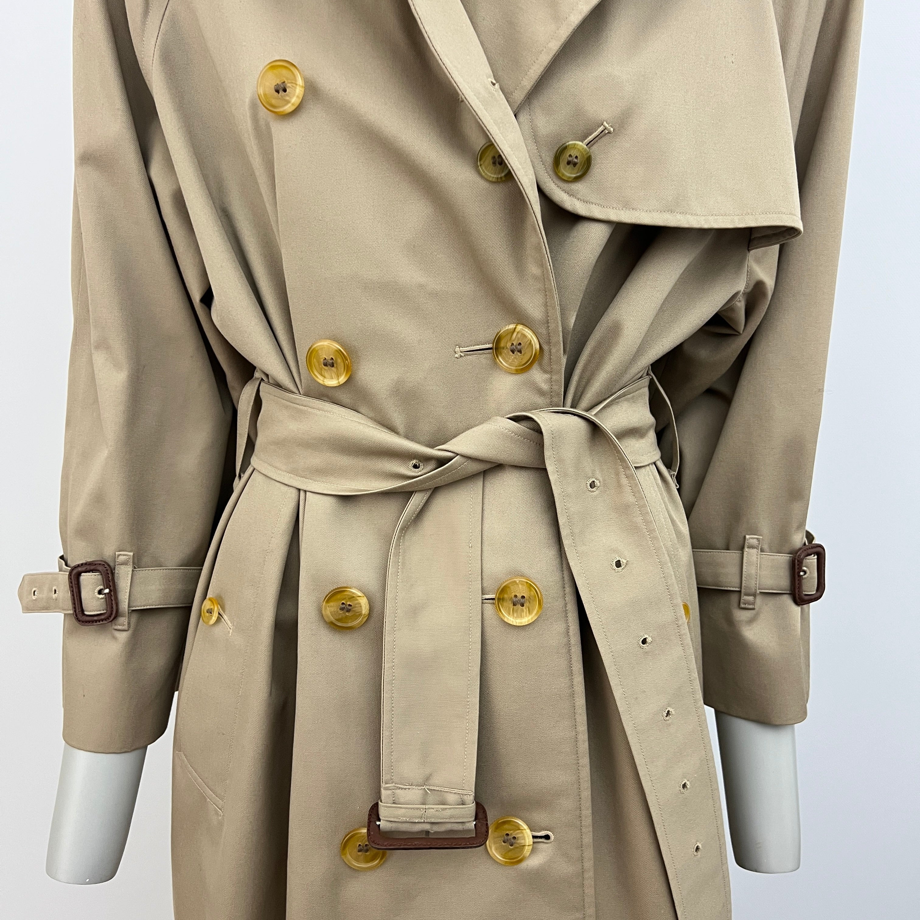 Trench BURBERRY L coton beige