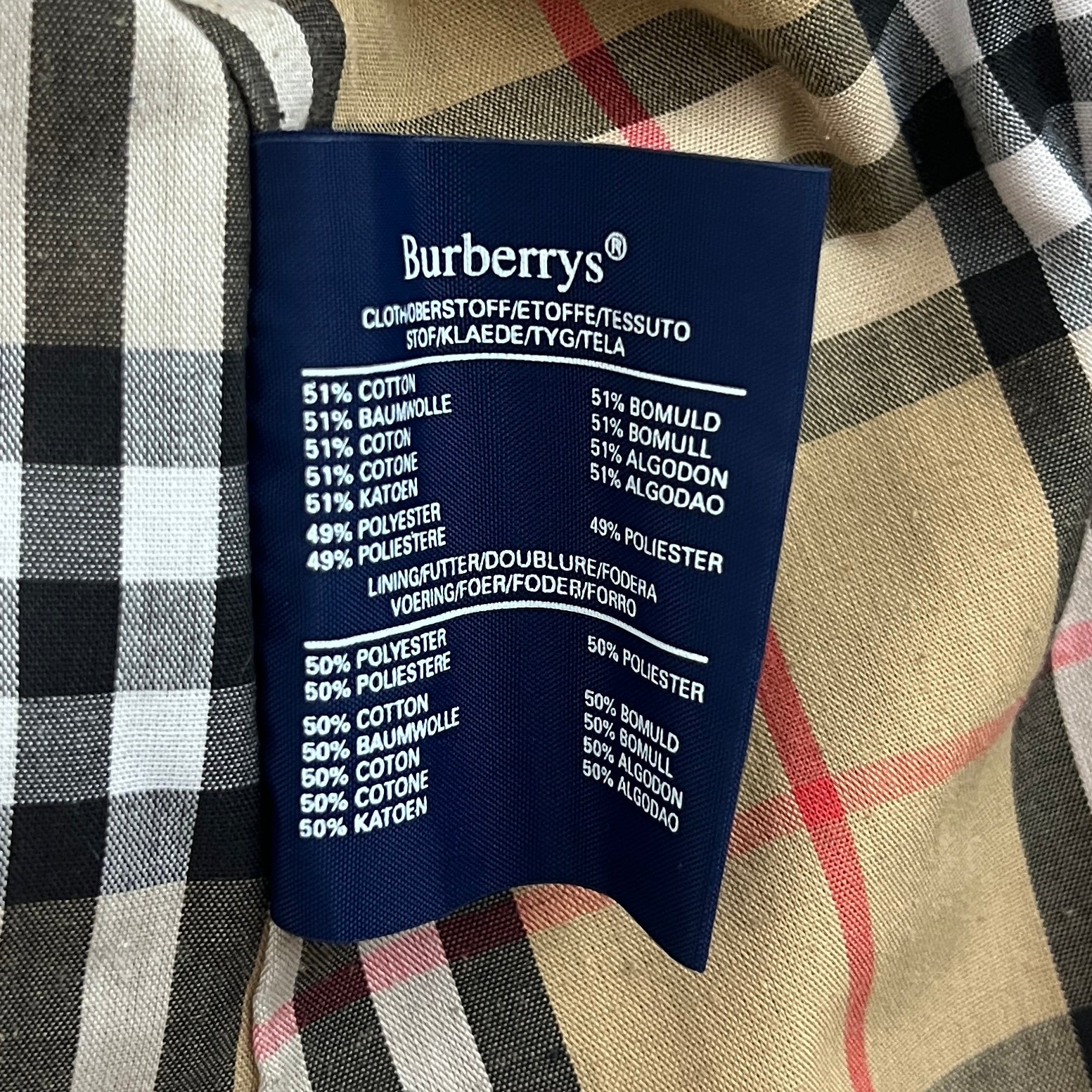 Trench BURBERRY M coton rouge