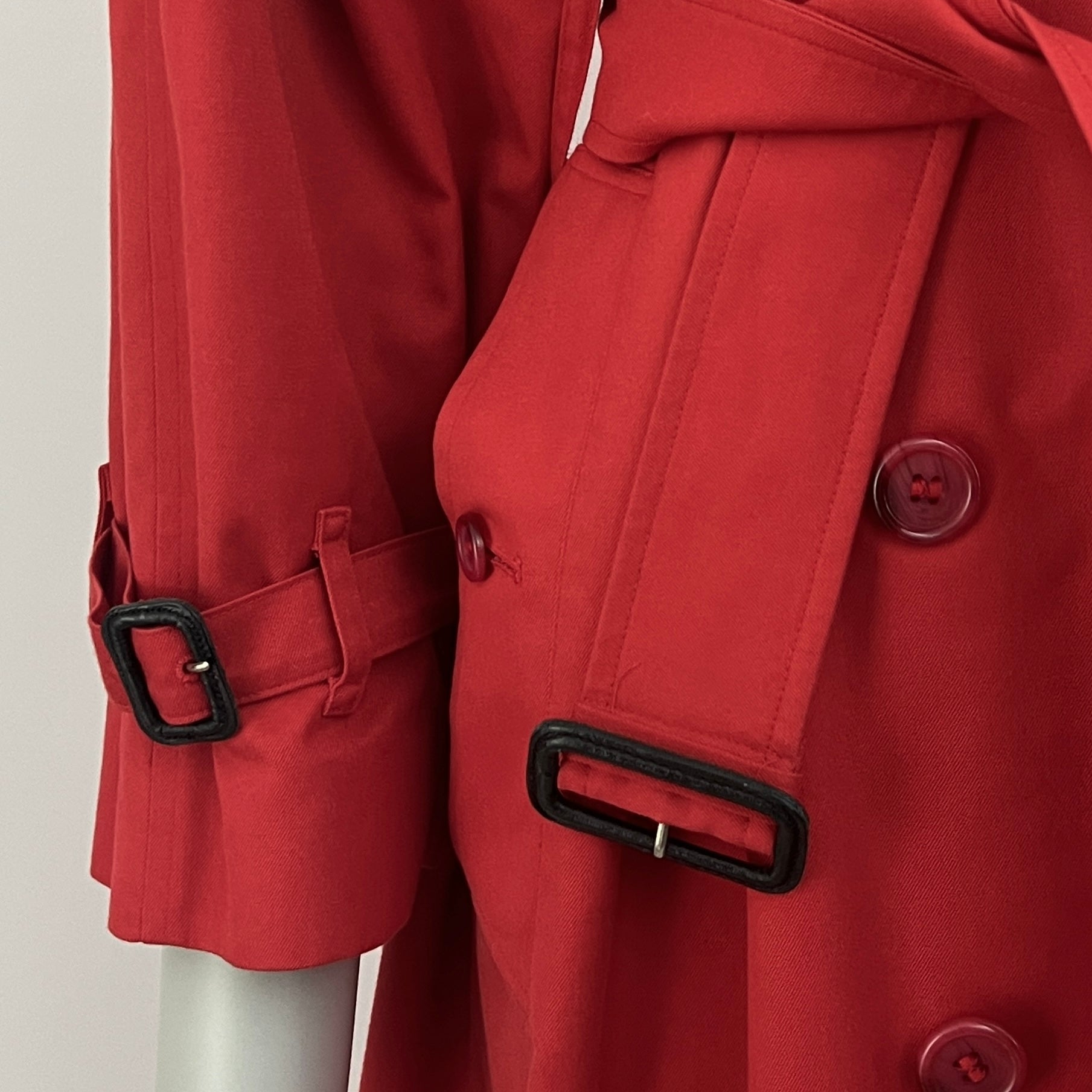 Trench BURBERRY M coton rouge