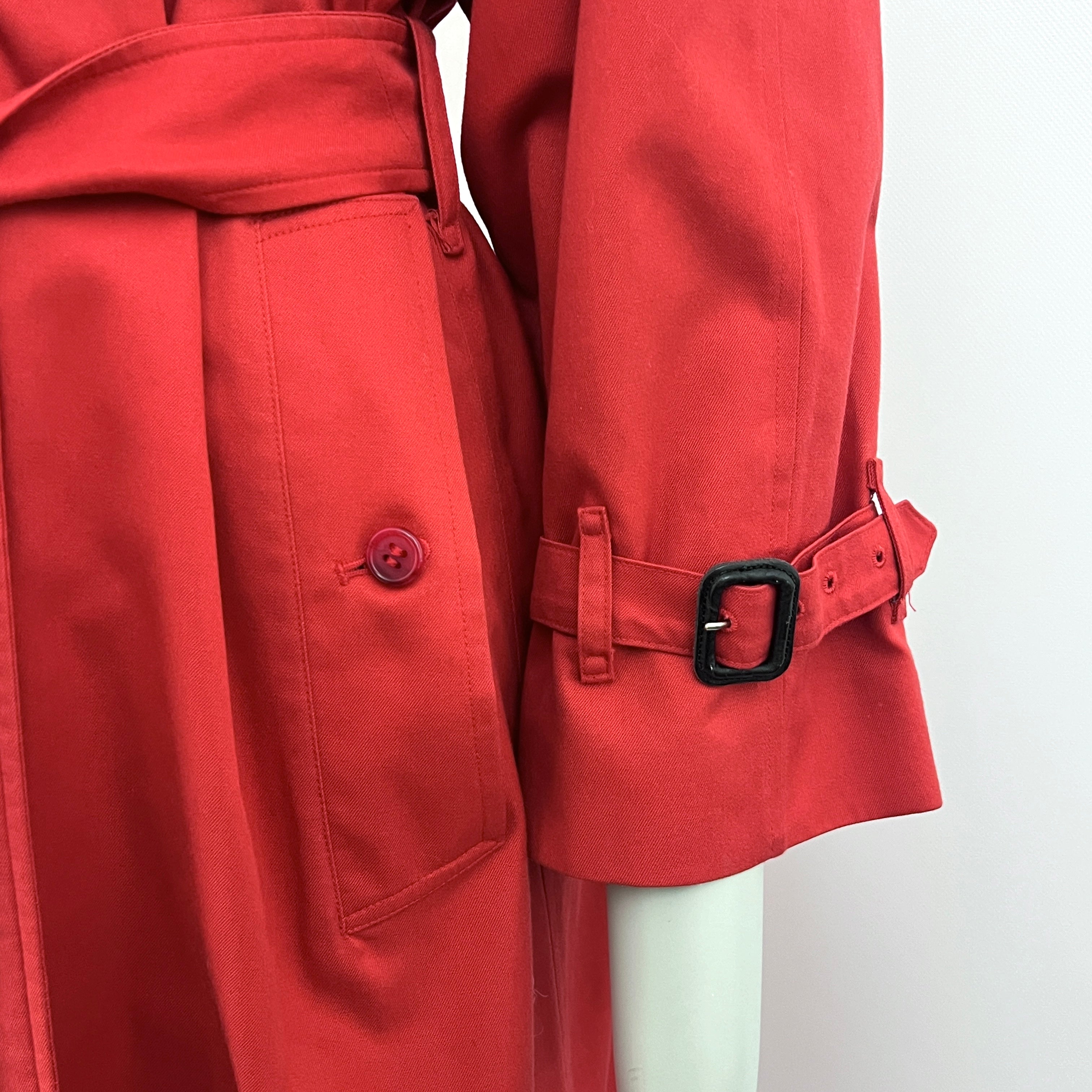 Trench BURBERRY M coton rouge