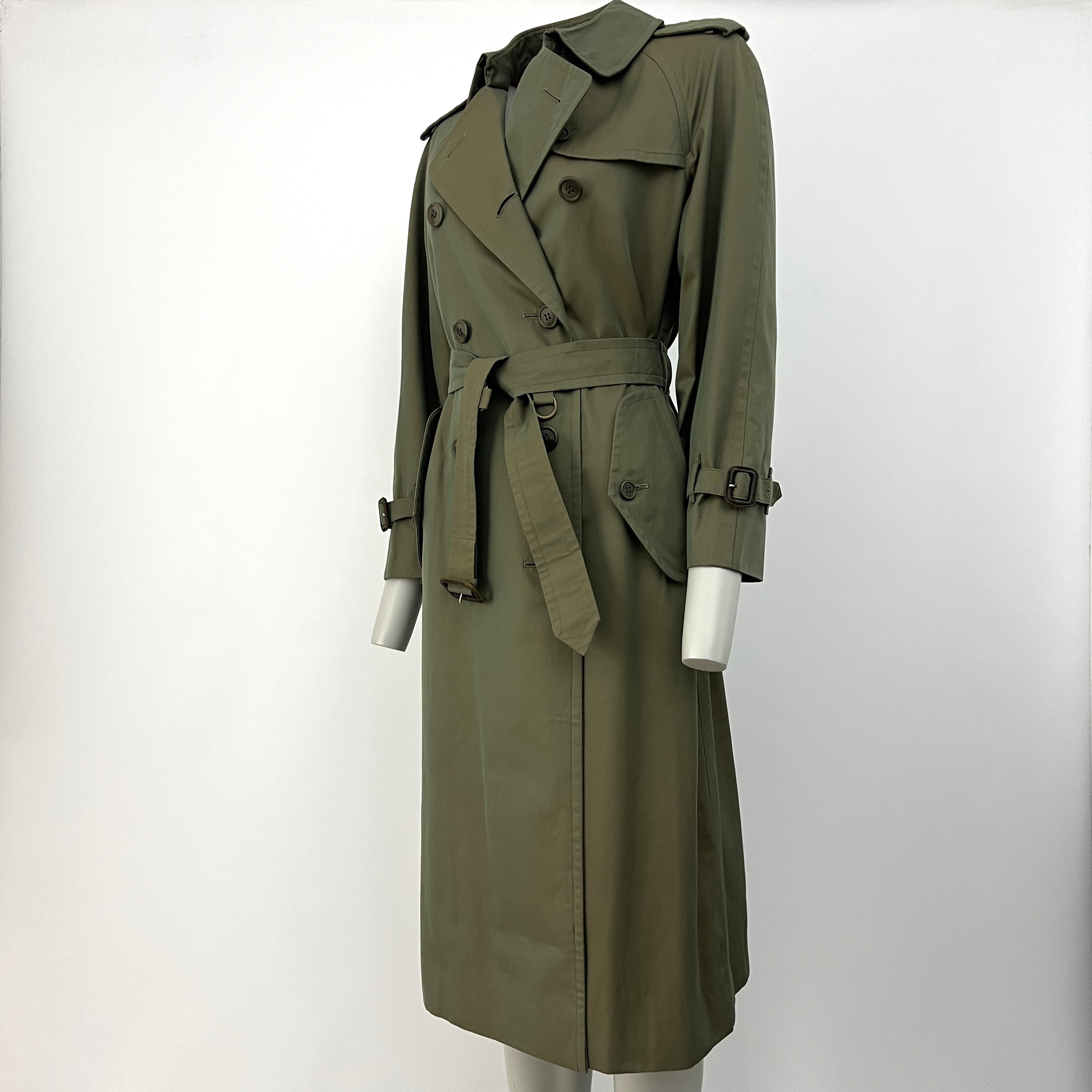 Trench BURBERRY S coton kaki irisé