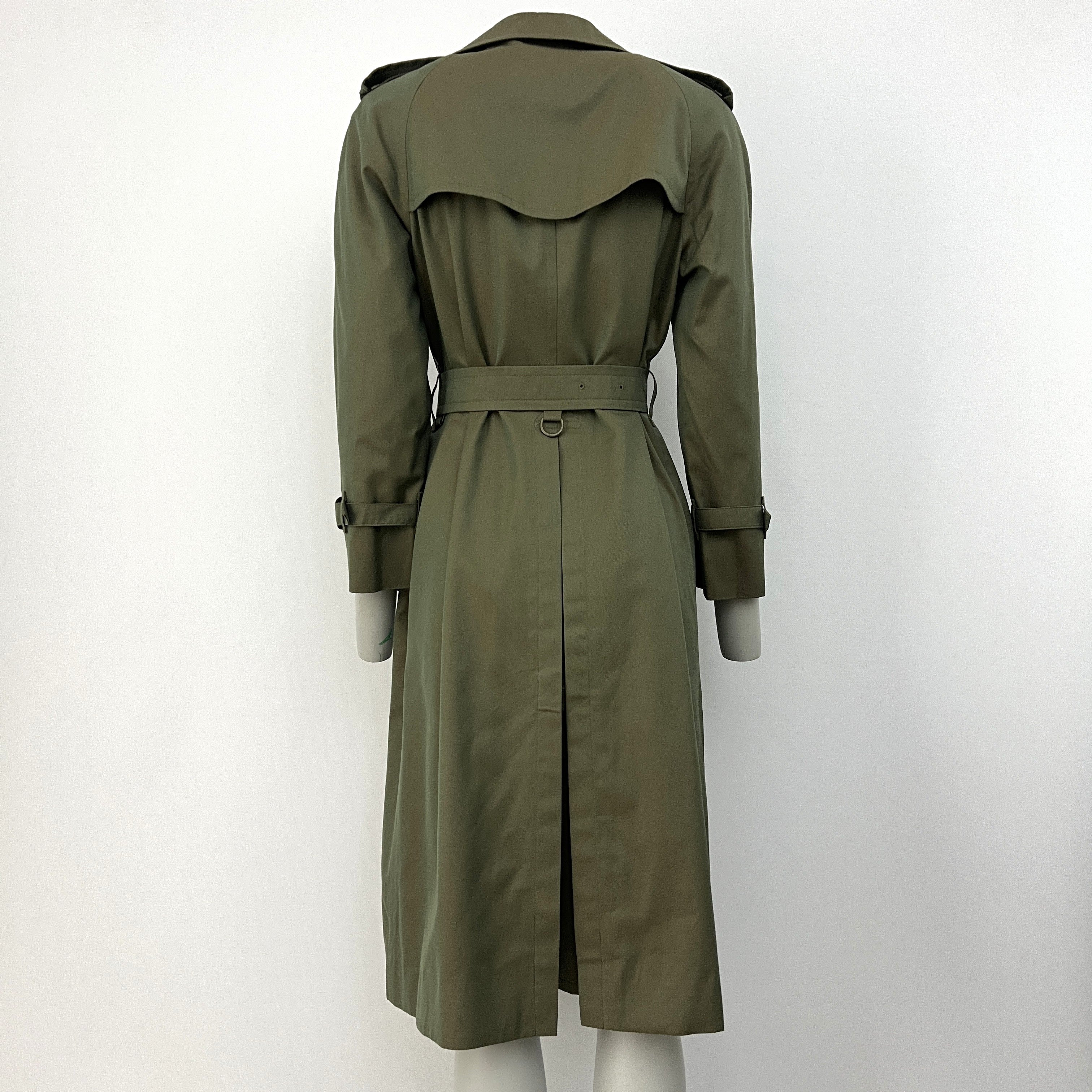 Trench BURBERRY S coton kaki irisé