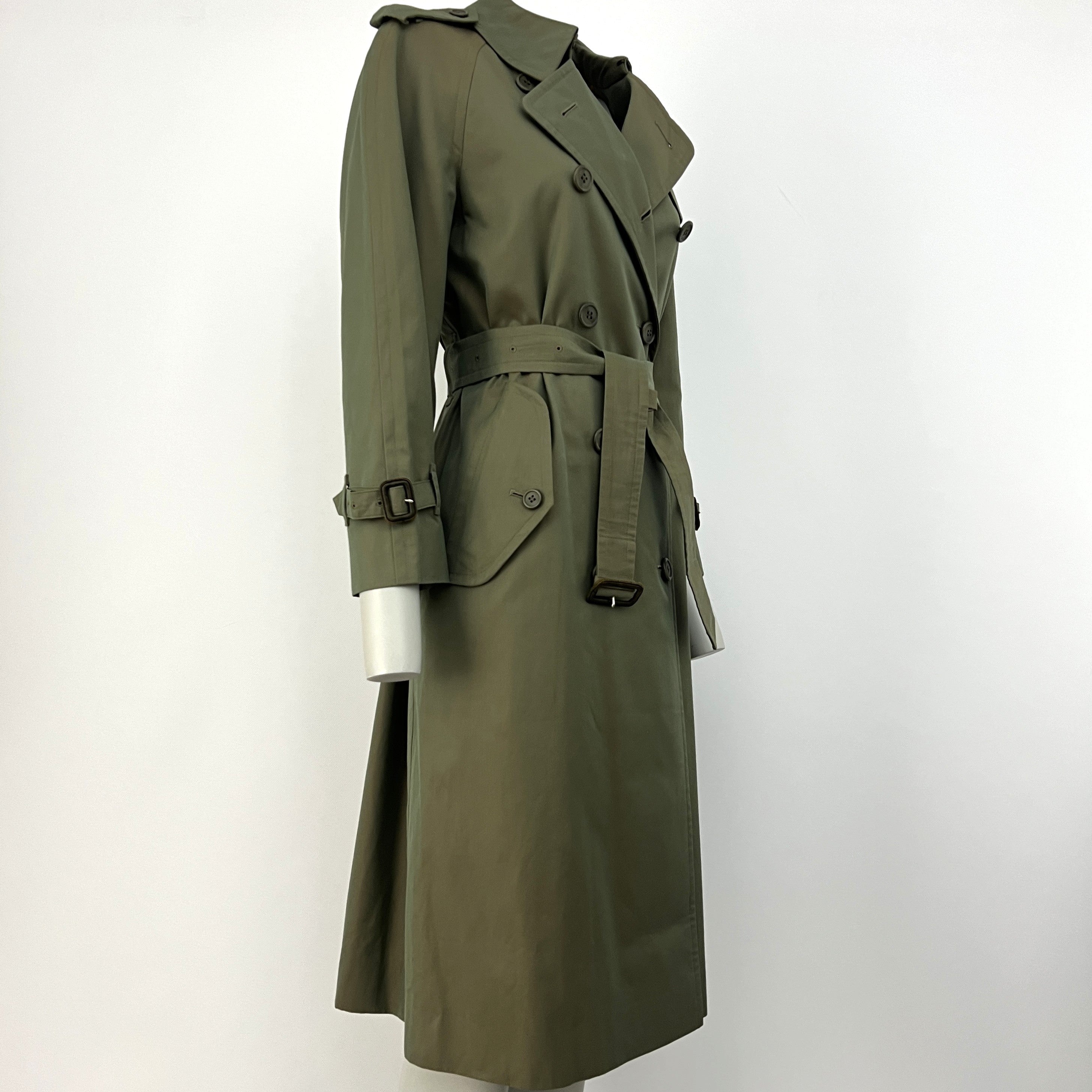 Trench BURBERRY S coton kaki irisé