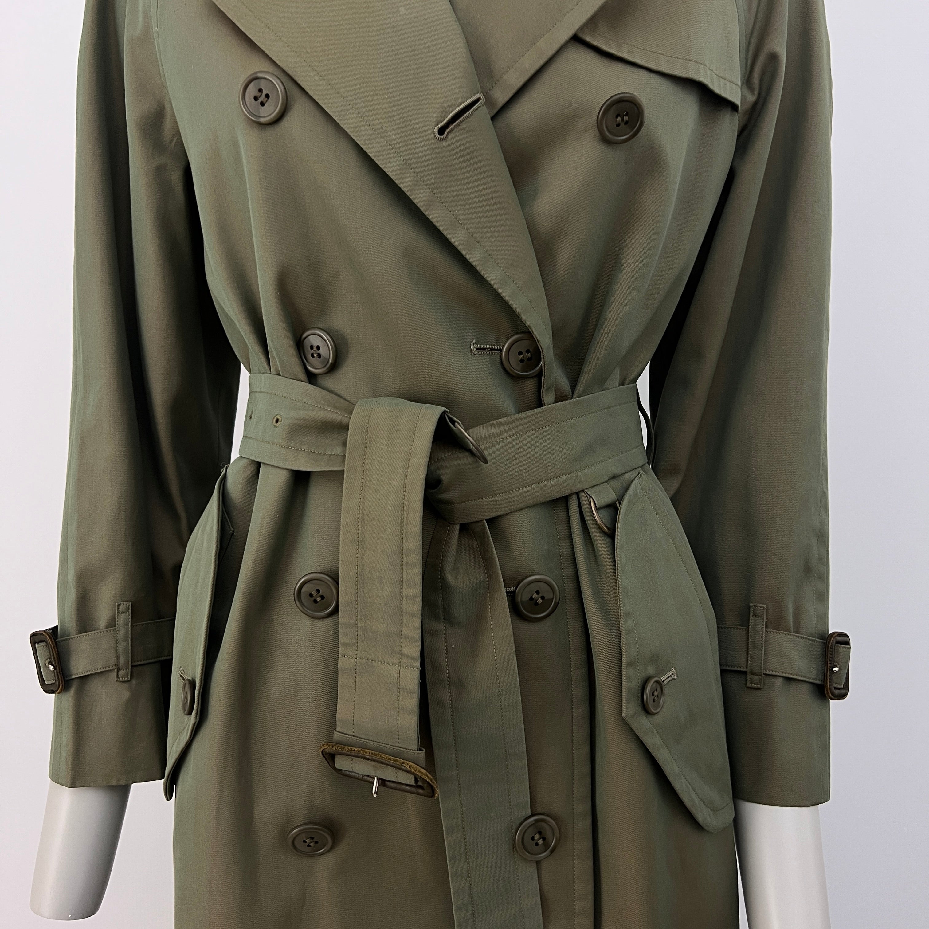 Trench BURBERRY S coton kaki irisé