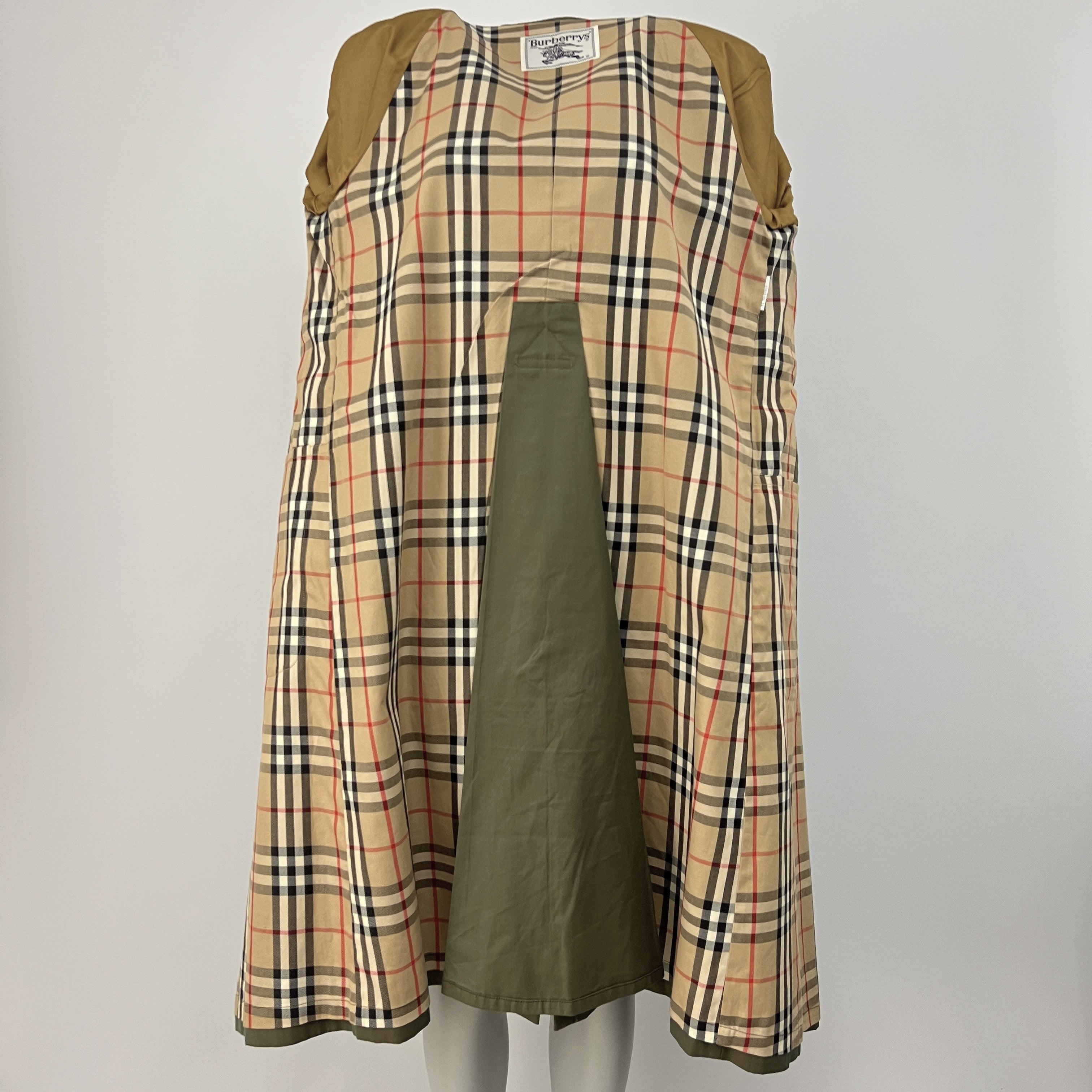 Trench BURBERRY S coton kaki irisé