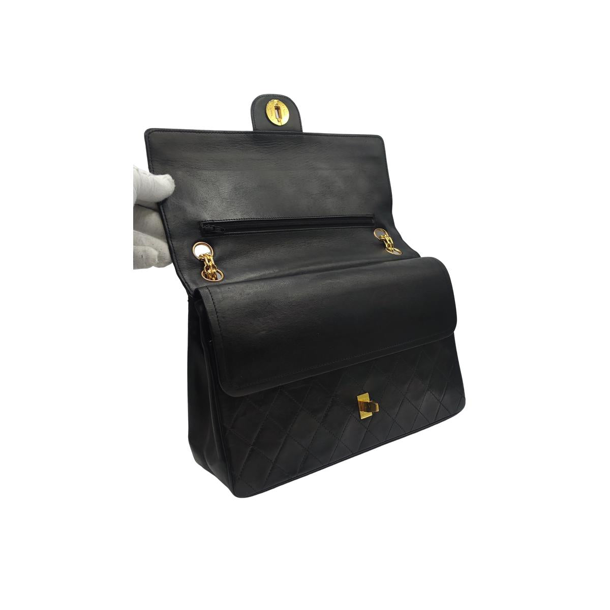 CHANEL Timeless 26 leather handbag Black