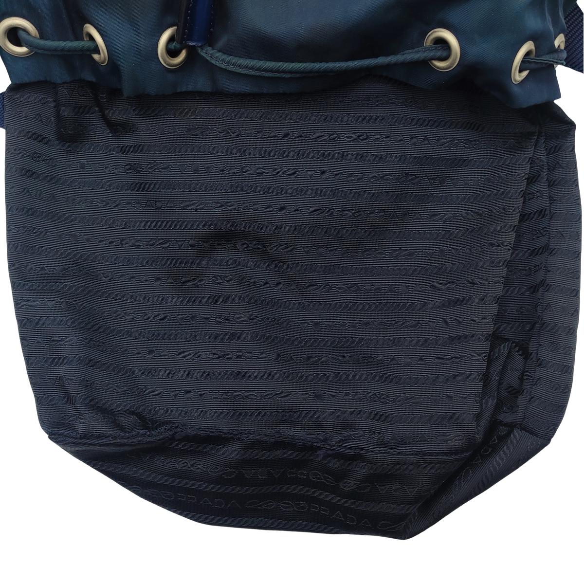 Sac à dos PRADA Re-nylon Toile Bleu