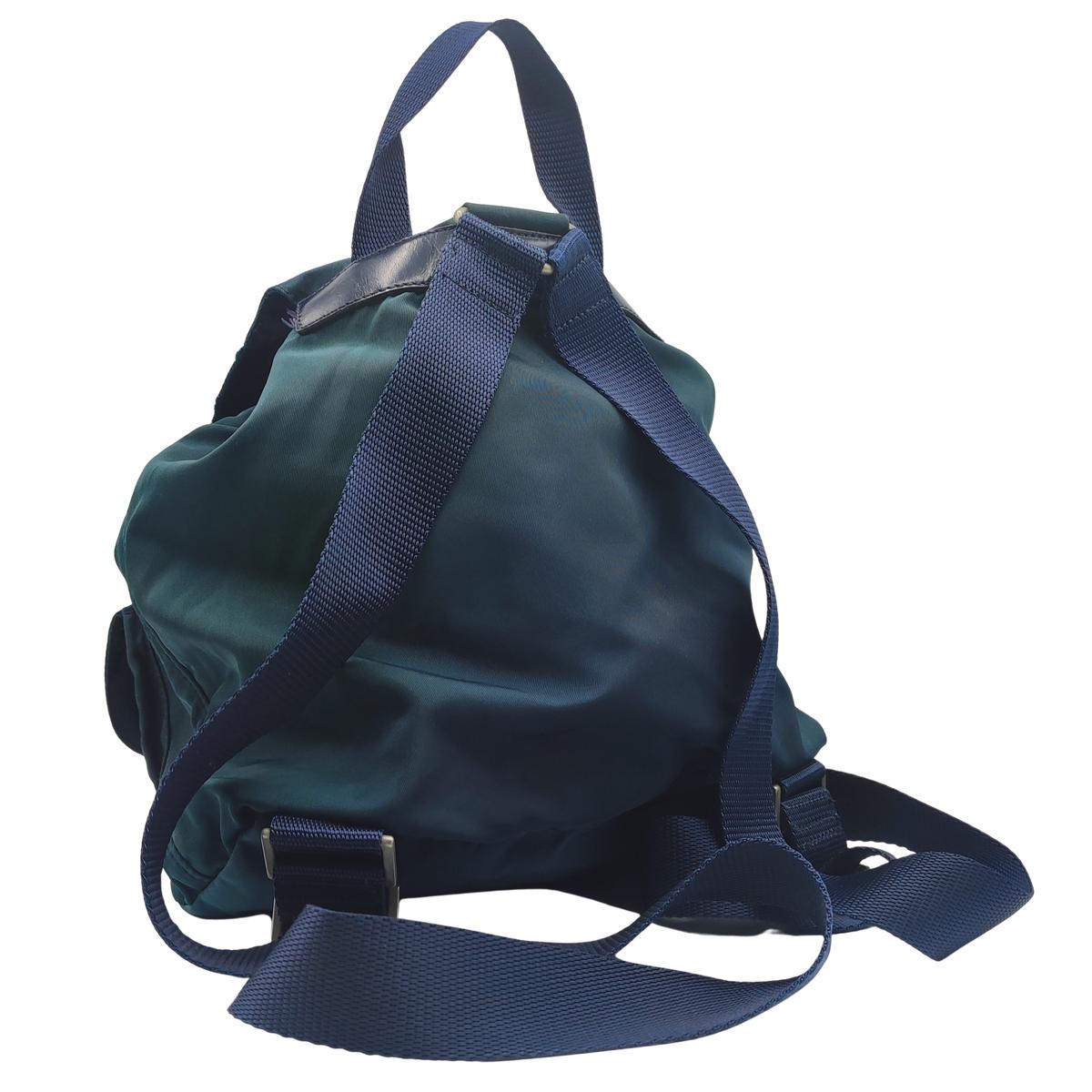 Sac à dos PRADA Re-nylon Toile Bleu