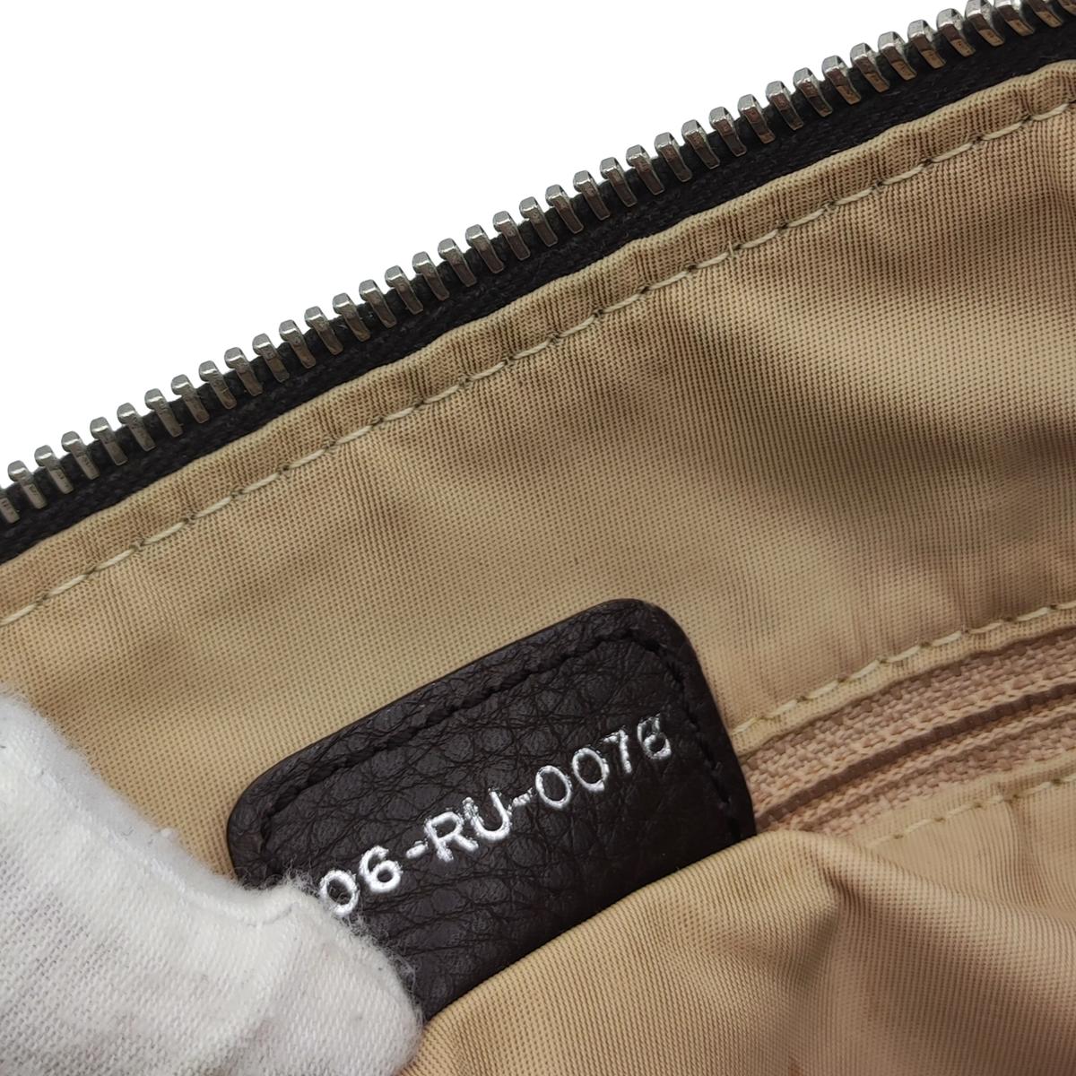 Sac à bandoulière DIOR Columbus toile et cuir Marron