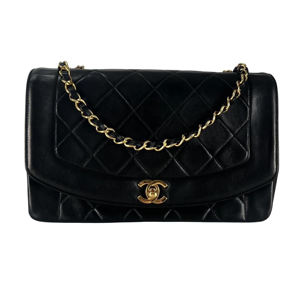 Sac à main CHANEL Diana Medium cuir noir