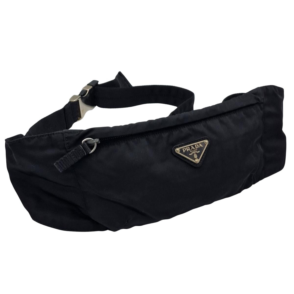 PRADA Re-nylon canvas belt bag Black
