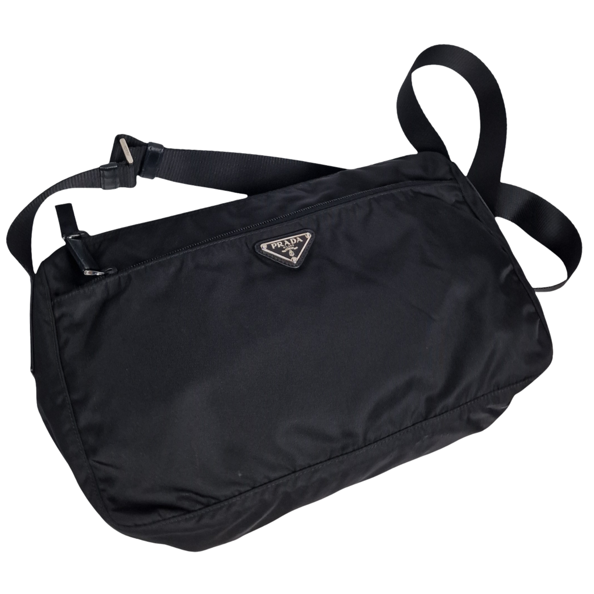 Sac à bandoulière PRADA Re-nylon toile Noir