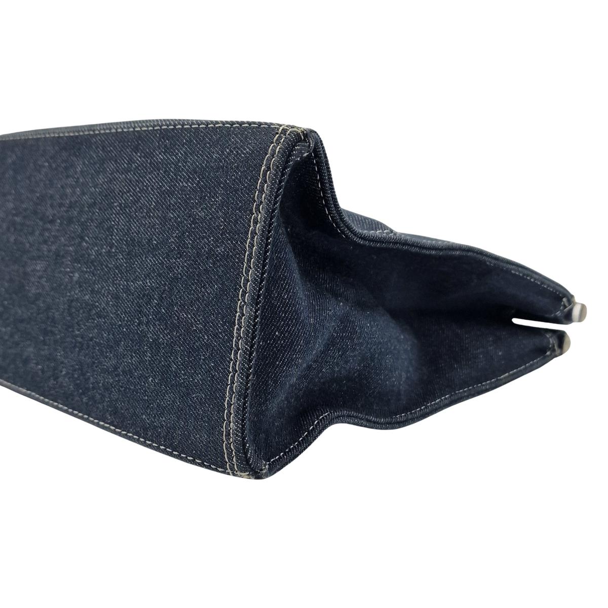 Sac à main COURREGES PM denim Bleu