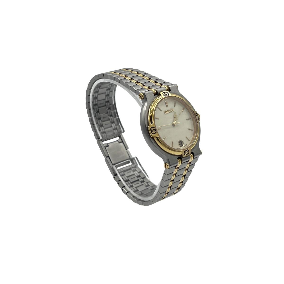 Montre GUCCI 9000M acier Bicolore