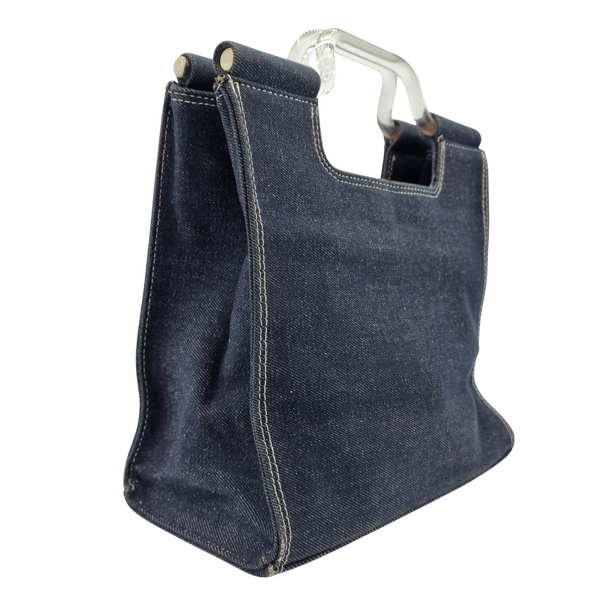 Sac à main COURREGES PM denim Bleu