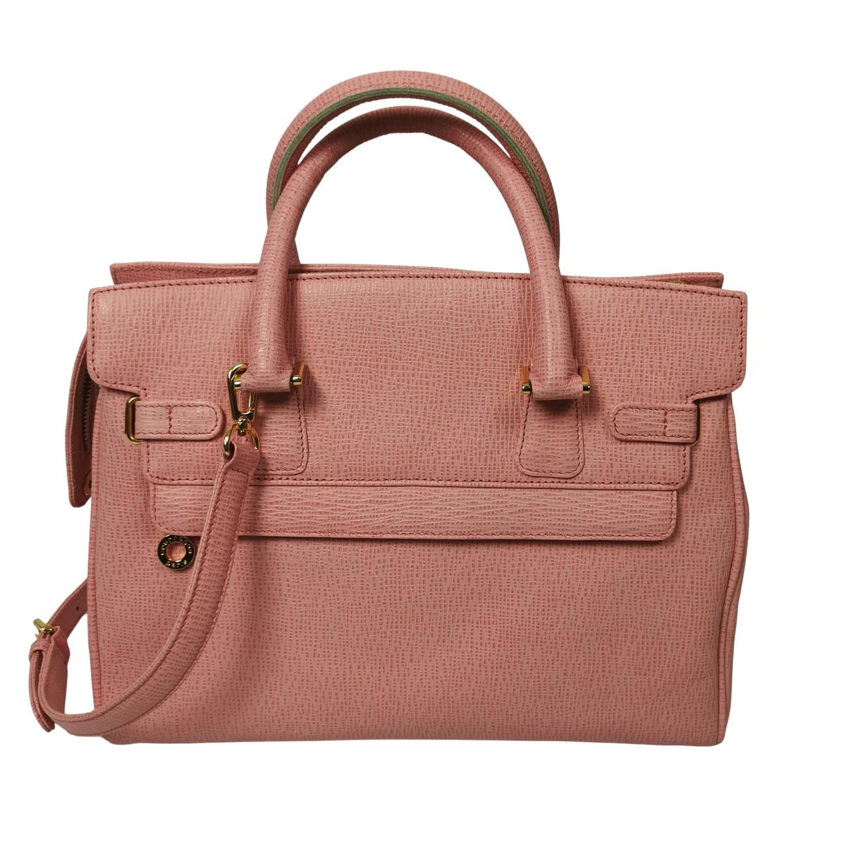 COURREGES leather shoulder bag Pink