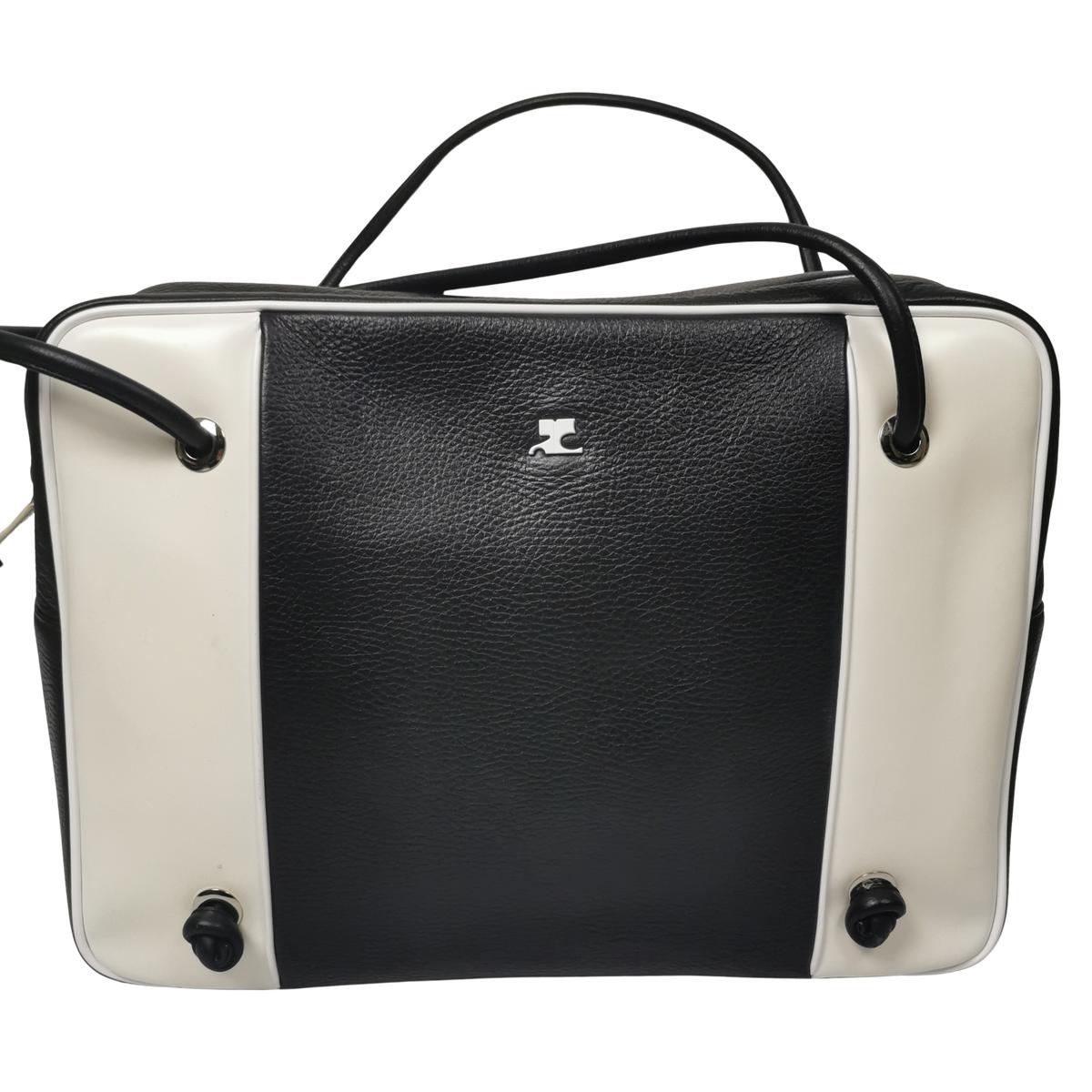Sac de voyage COURREGES Camera cuir Noir