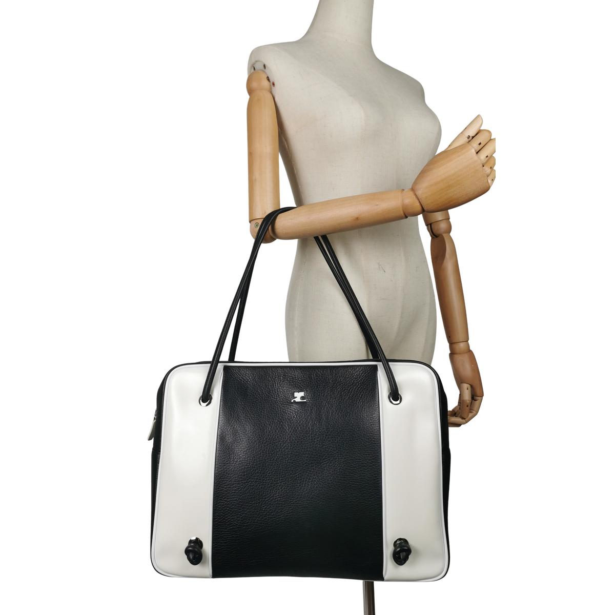 Sac de voyage COURREGES Camera cuir Noir