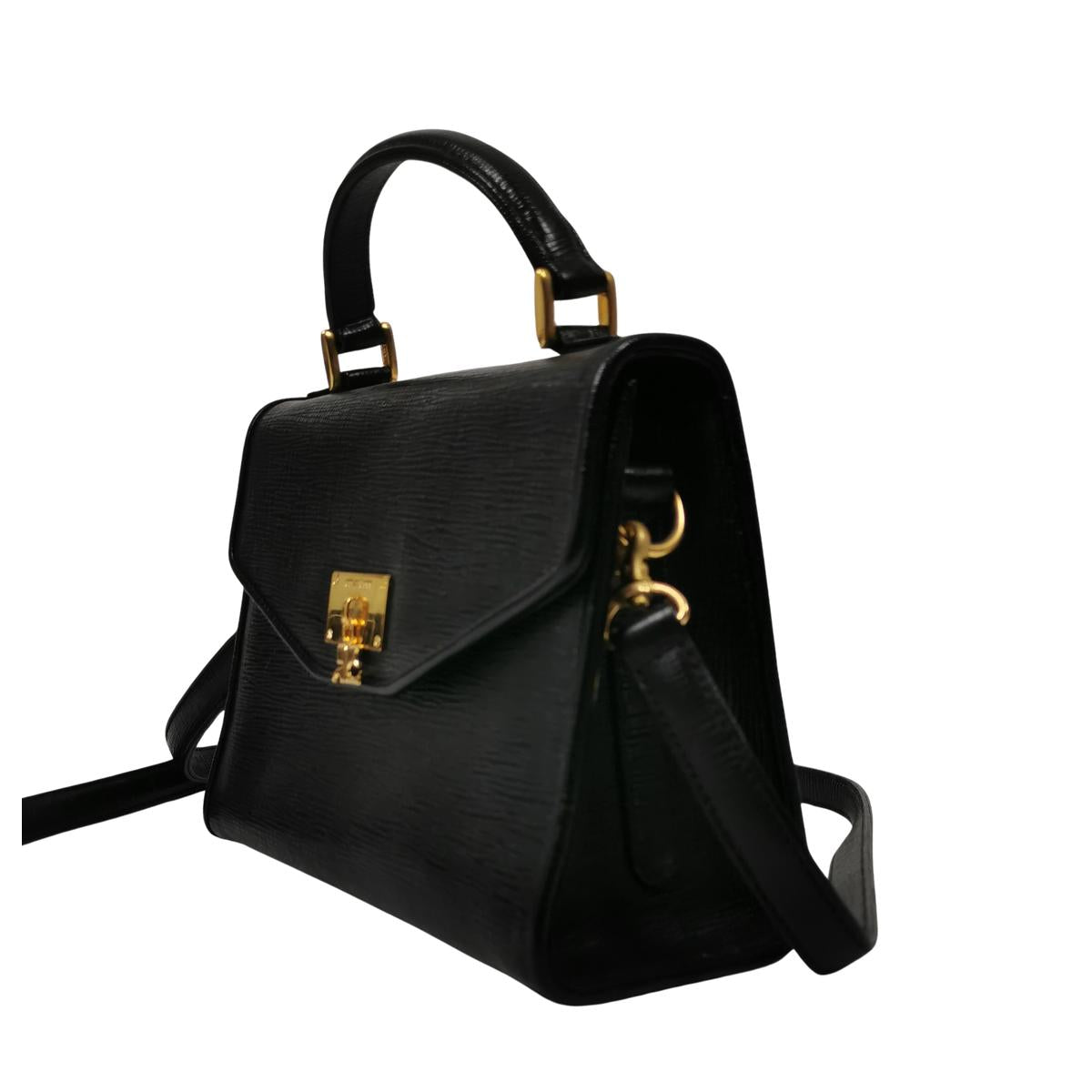 Sac à bandoulière COURREGES 2 way PM cuir Noir