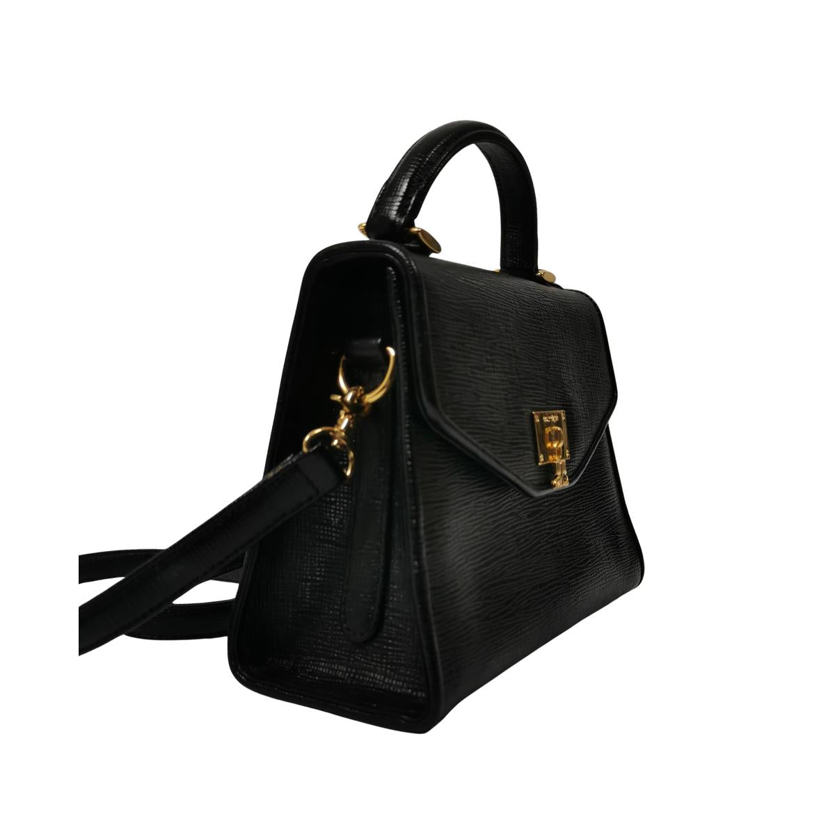 Sac à bandoulière COURREGES 2 way PM cuir Noir