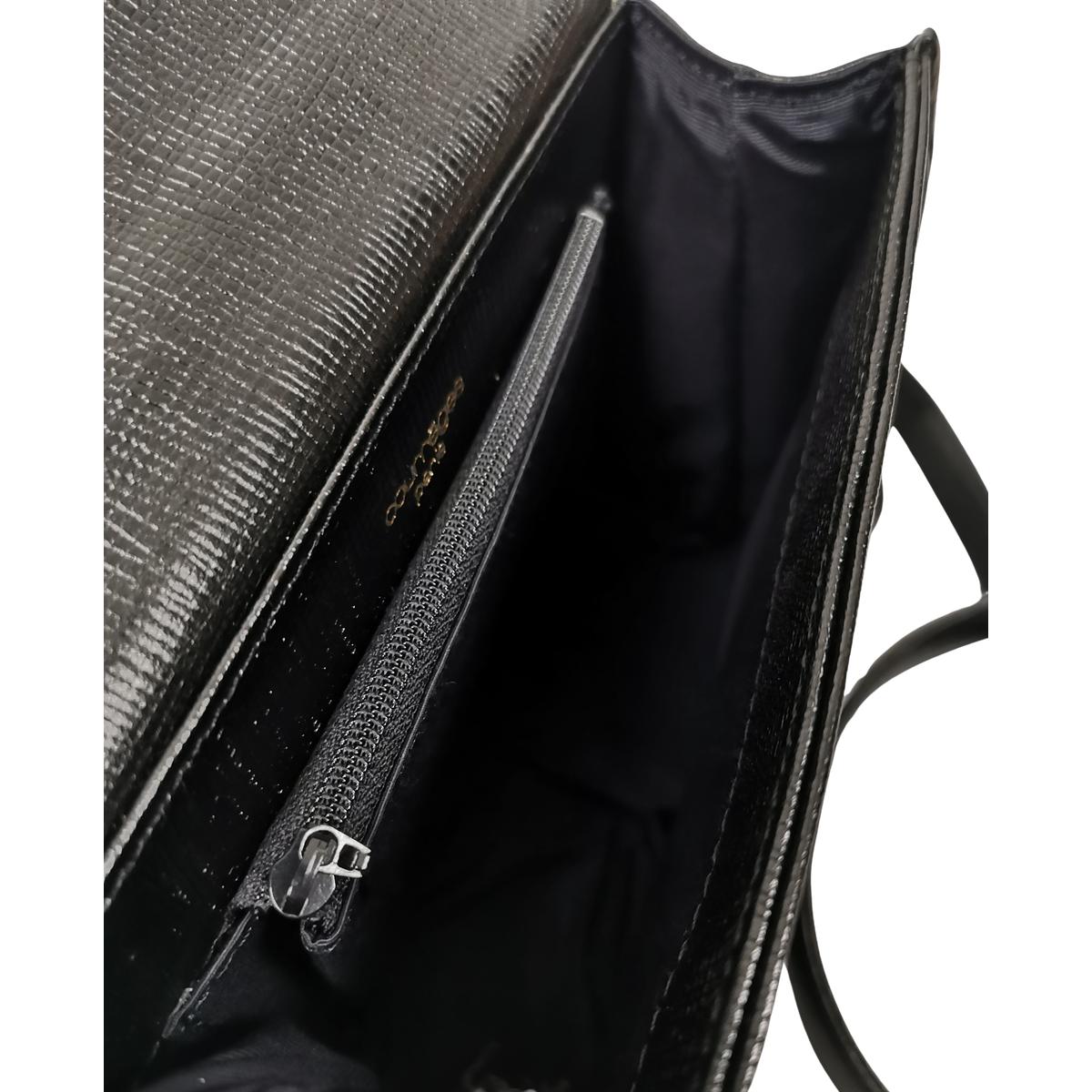 Sac à bandoulière COURREGES 2 way PM cuir Noir