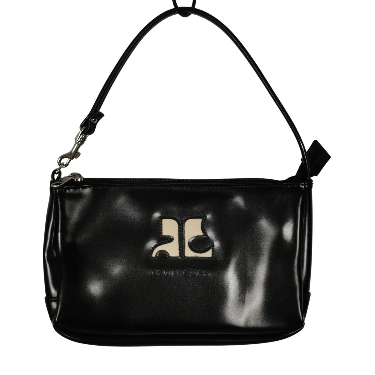 Sac à main COURREGES Baguette vinyle Noir