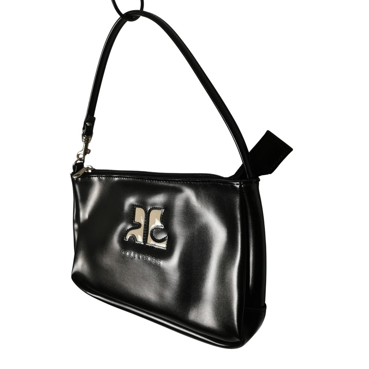 Sac à main COURREGES Baguette vinyle Noir