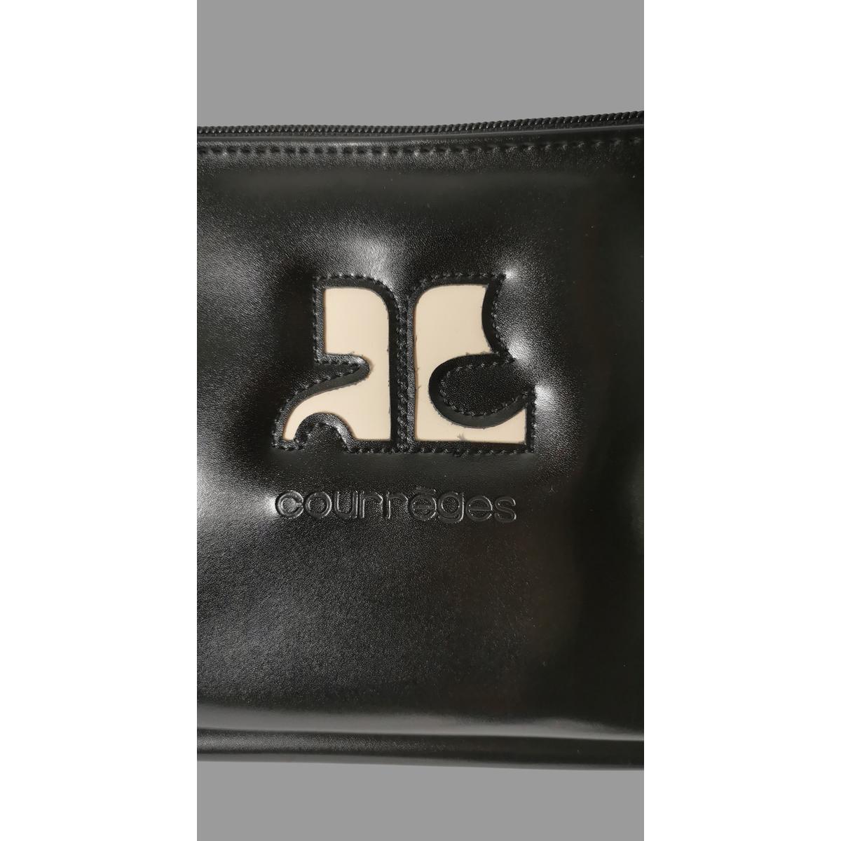 Sac à main COURREGES Baguette vinyle Noir